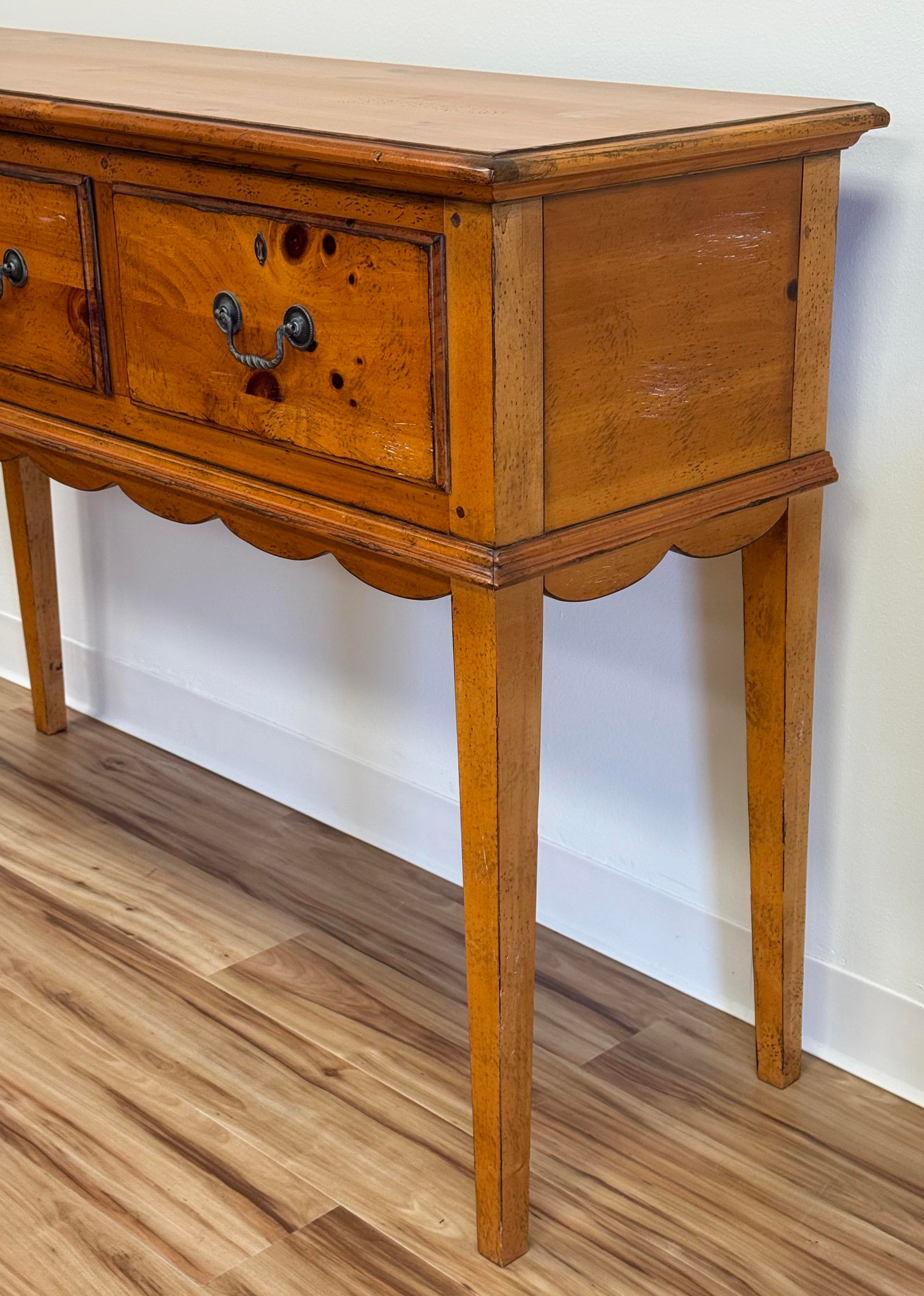 Vintage Drexel Heritage Pinehurst Console Table | Chairish