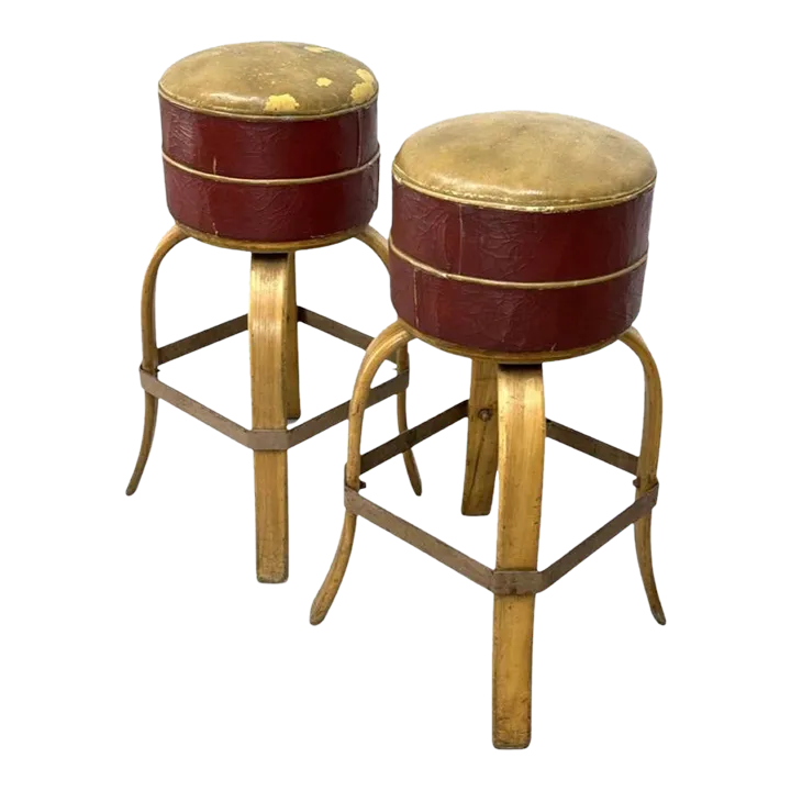 Vintage Art Deco Bar Stools Chairish