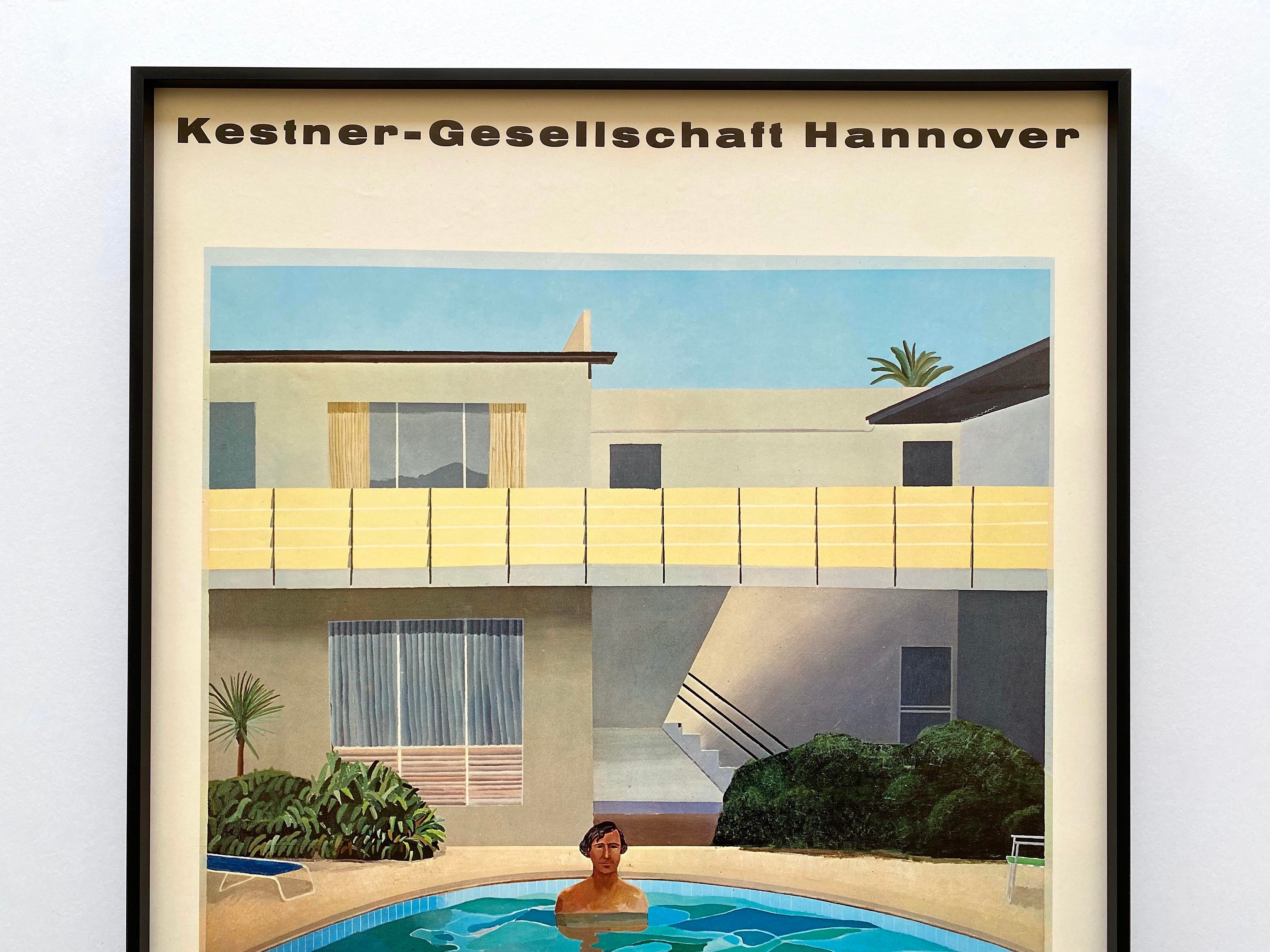 David Hockney Vintage 1970 Mid Century Modern Lithograph