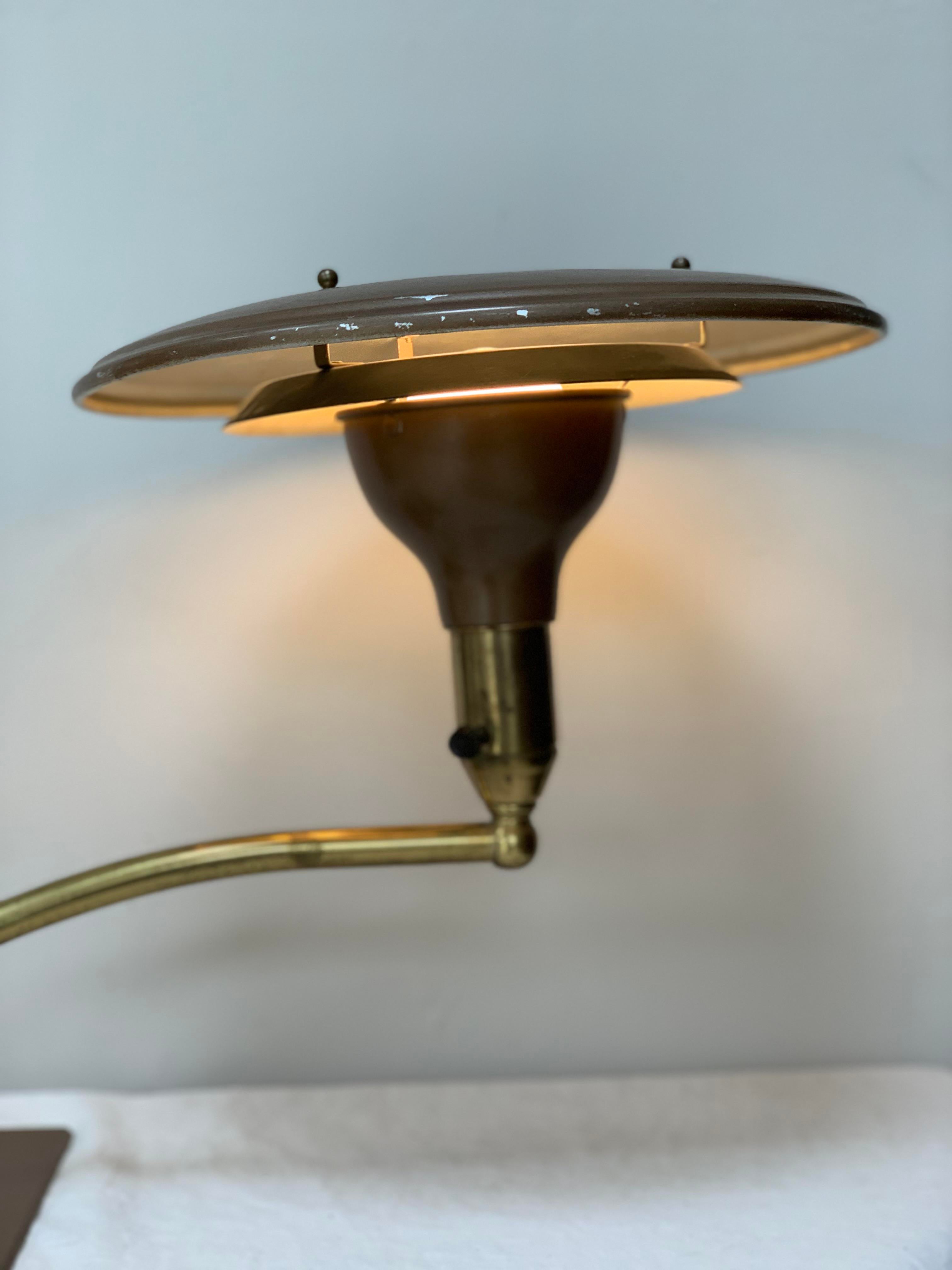 Mid-Century Wheeler Sight Light Atomic Desk Lamp | Chairish