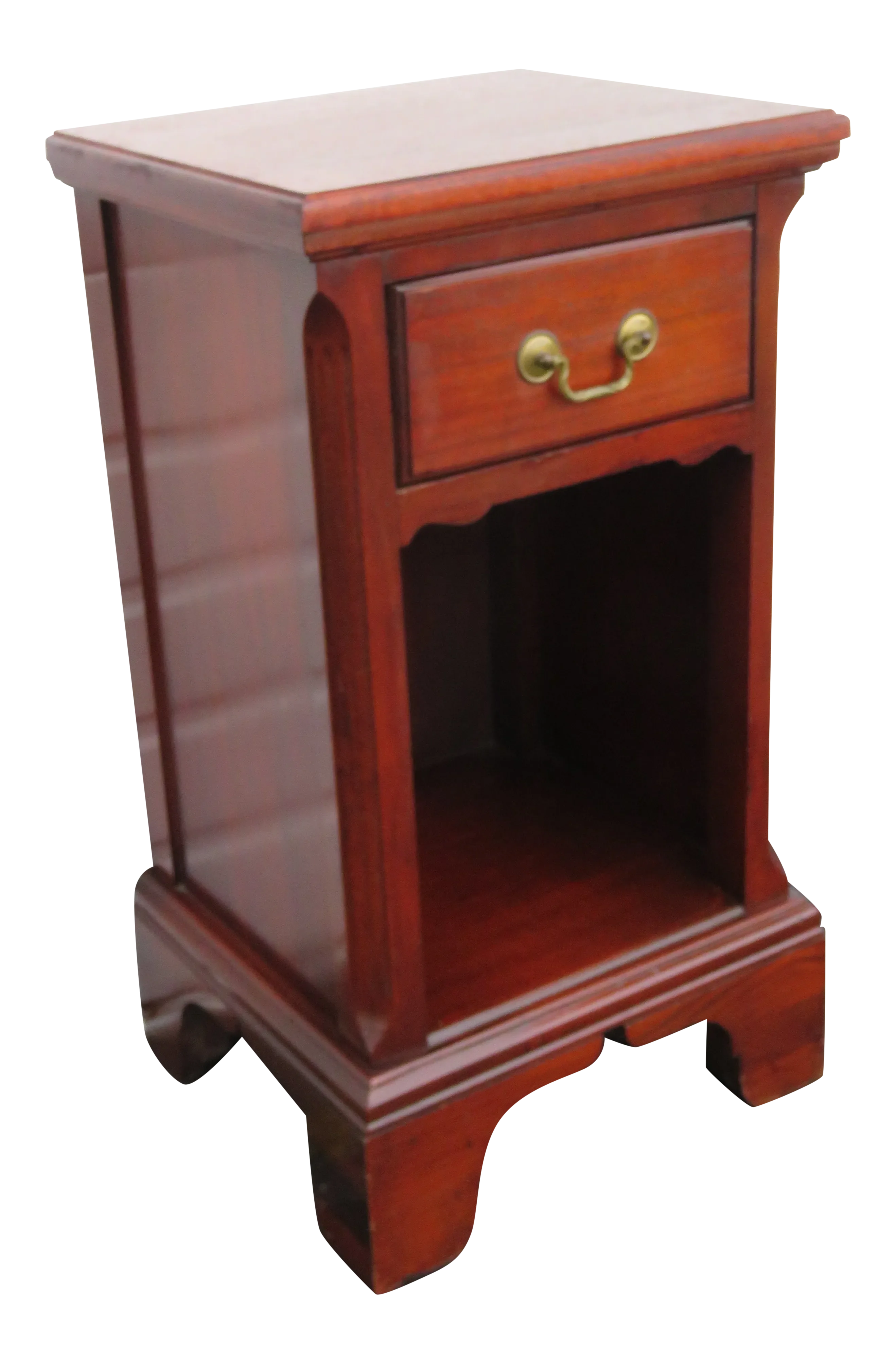 tall end table with shelves on Mahogany Tall Nightstand Side End Table Chairish