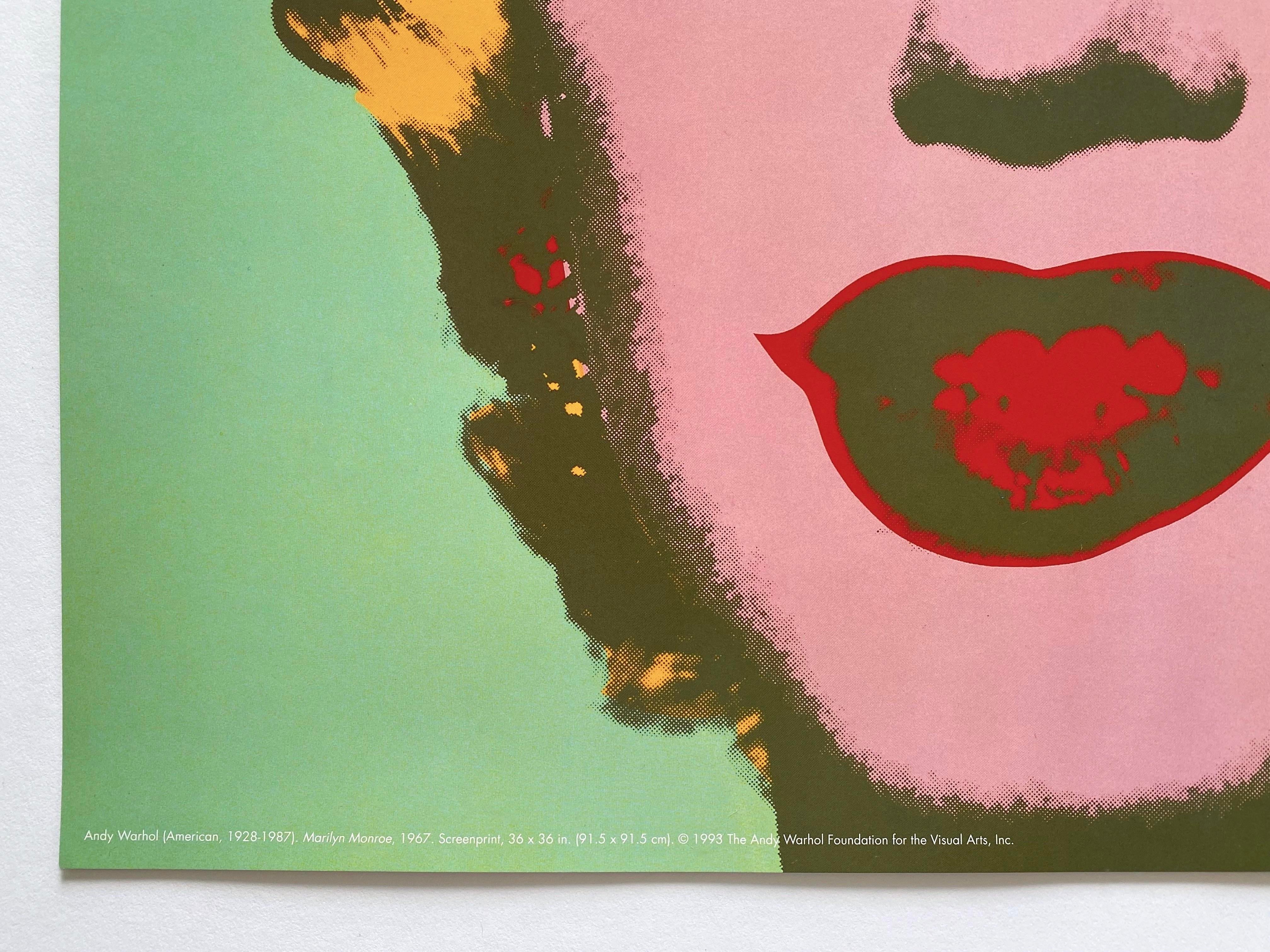 F*I様 1993 Andy Warhol “Marilyn Monroe” Andy Warhol Foundation Vintage 1993 Lithograph Print Extra Large