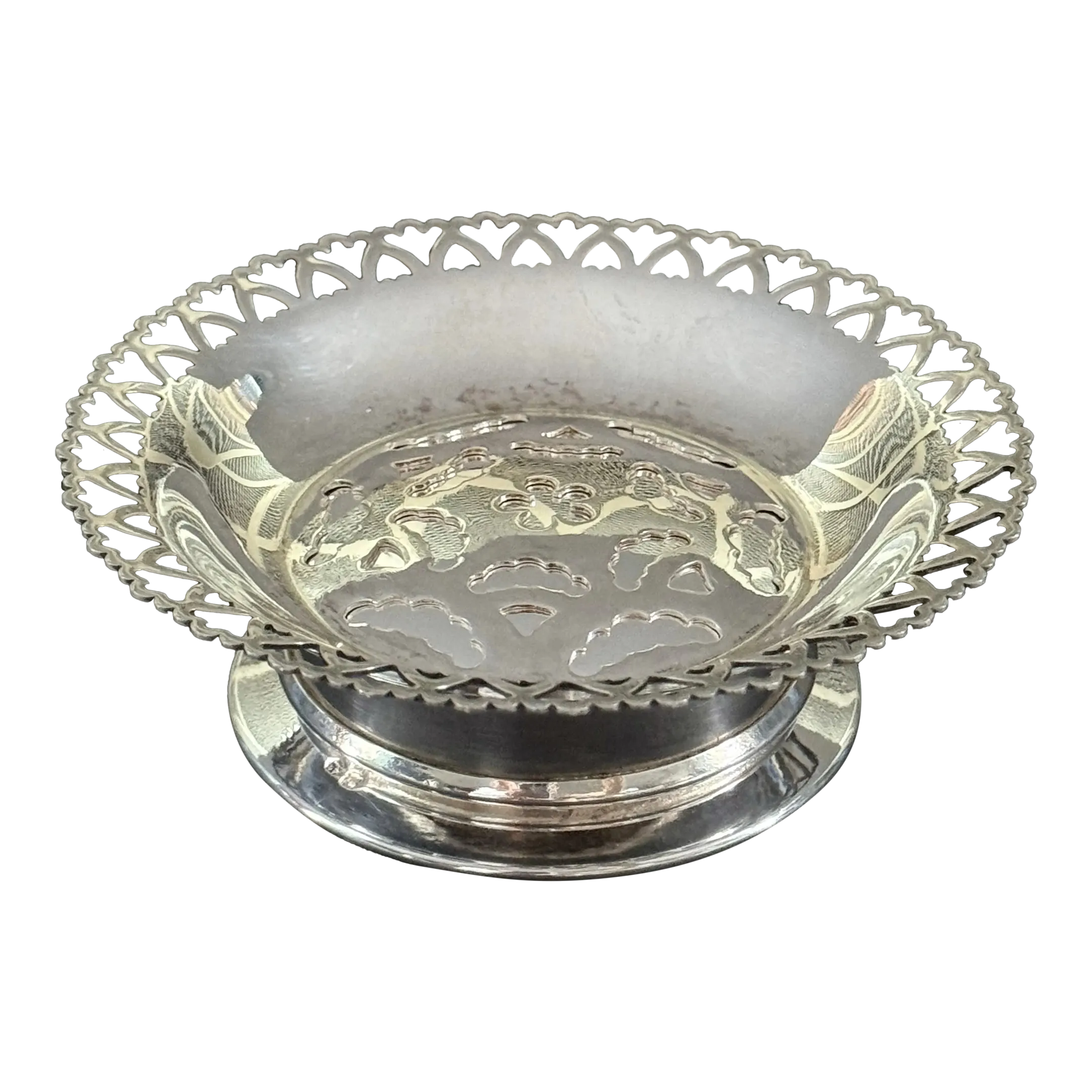 Midcentury French Florador Silver Plate Butter Press