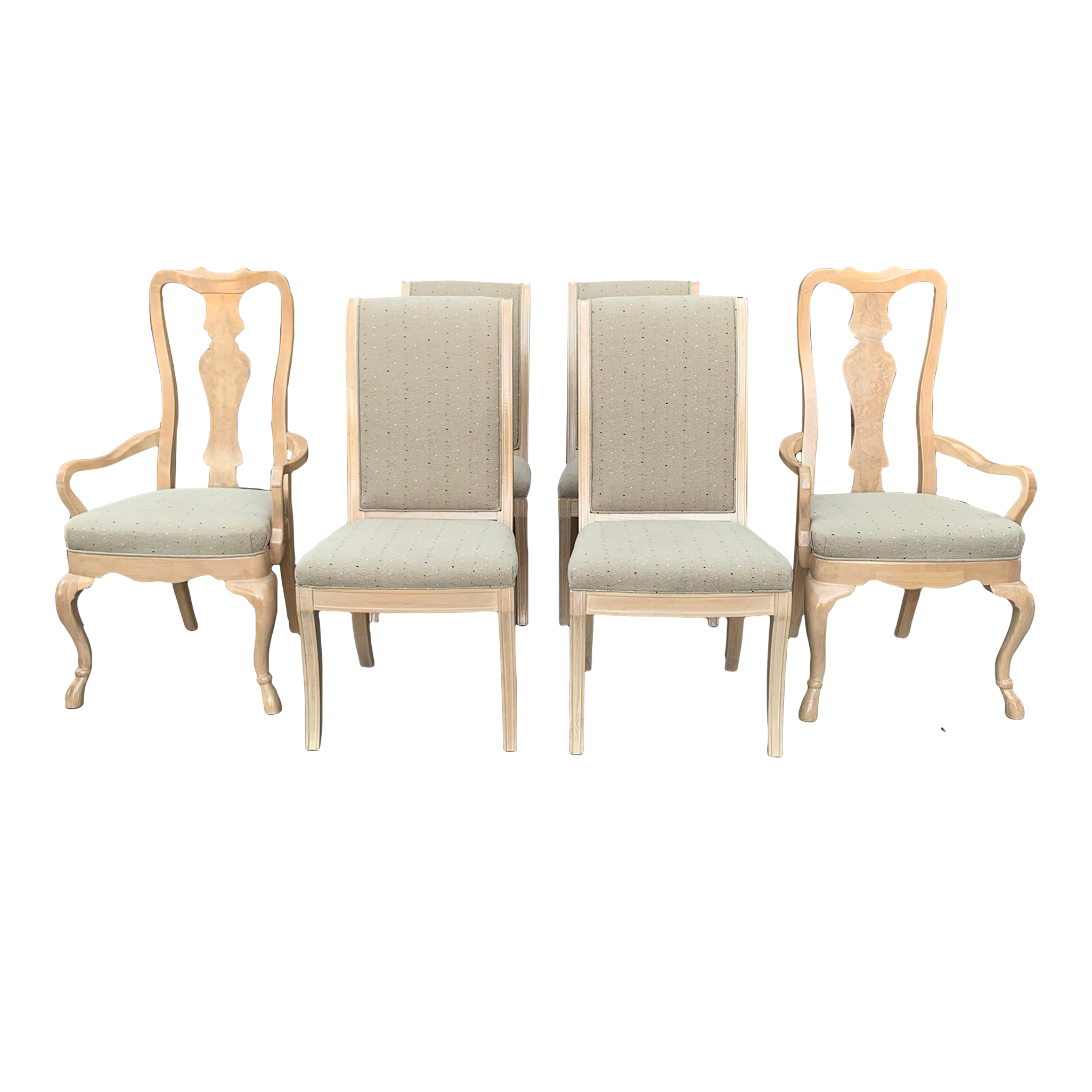 Contemporary Hoofed Dining Chairs Set of 6 Chairish