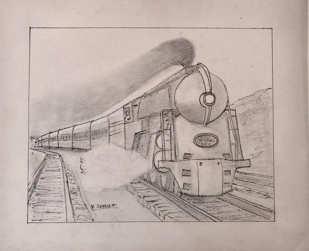 Pencil Drawings And Sketching Of Csx Locomotives