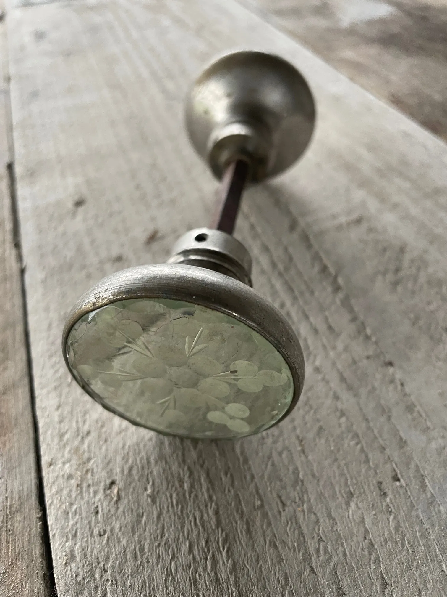 Mid-Century Mirrored Door Handle