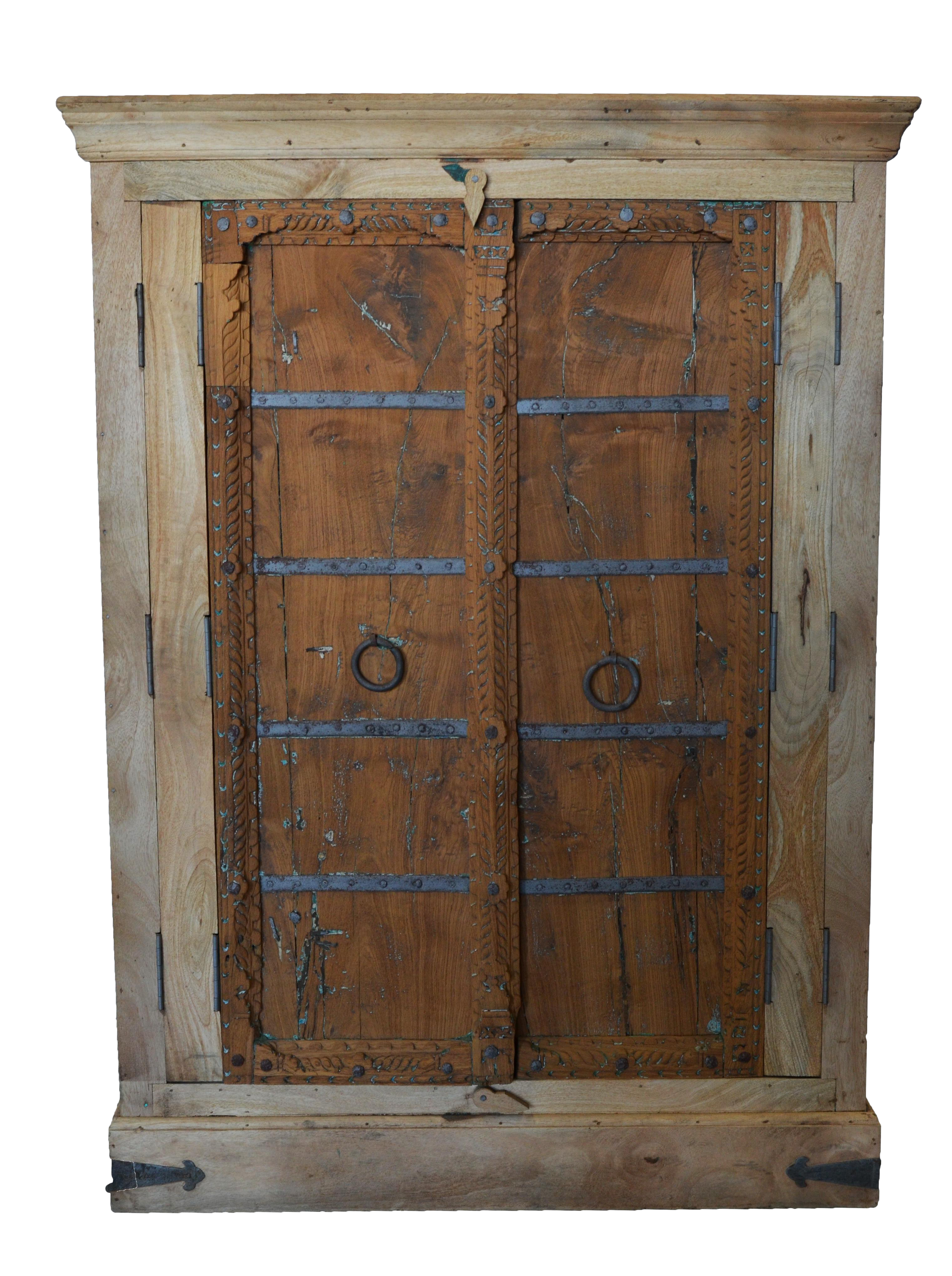 Antique Old Door Indian Cabinet Chairish