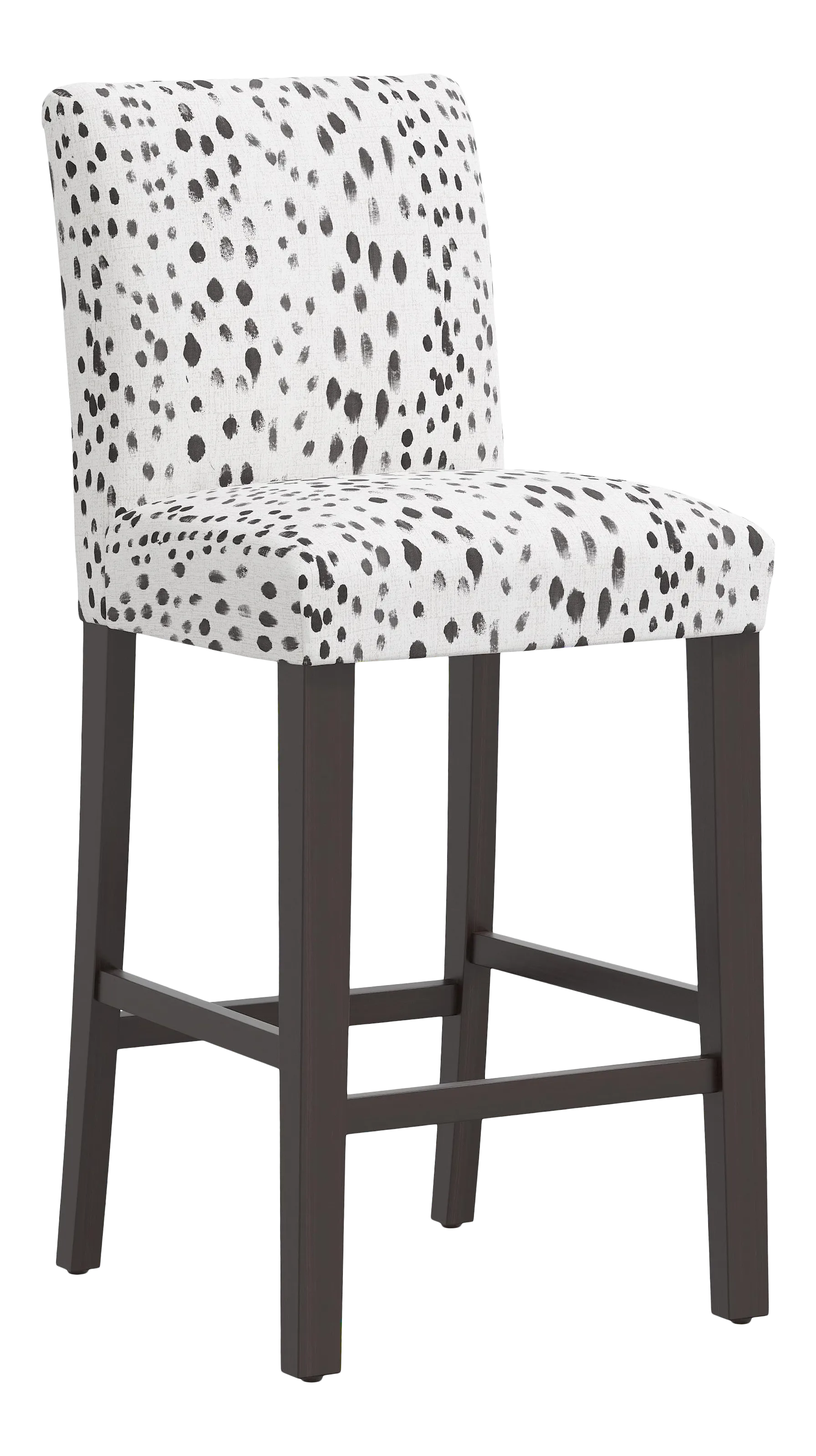 Bar Stool In Linen Leopard Ink Chairish