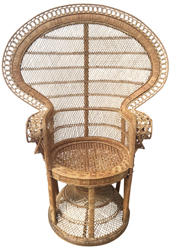 Vintage Peacock Chair | Chairish