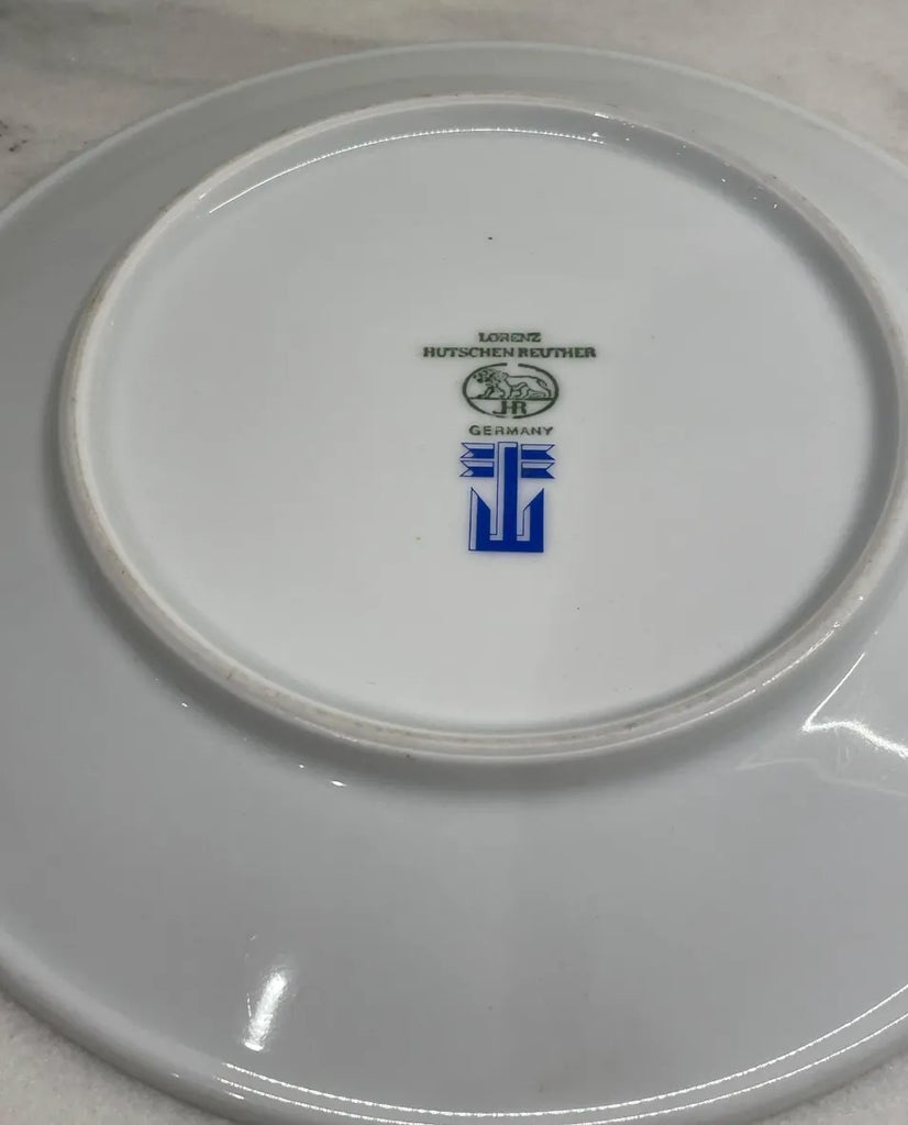 Vintage Lorenz Hutschenreuther Chinoiserie Pattern Porcelain Plate