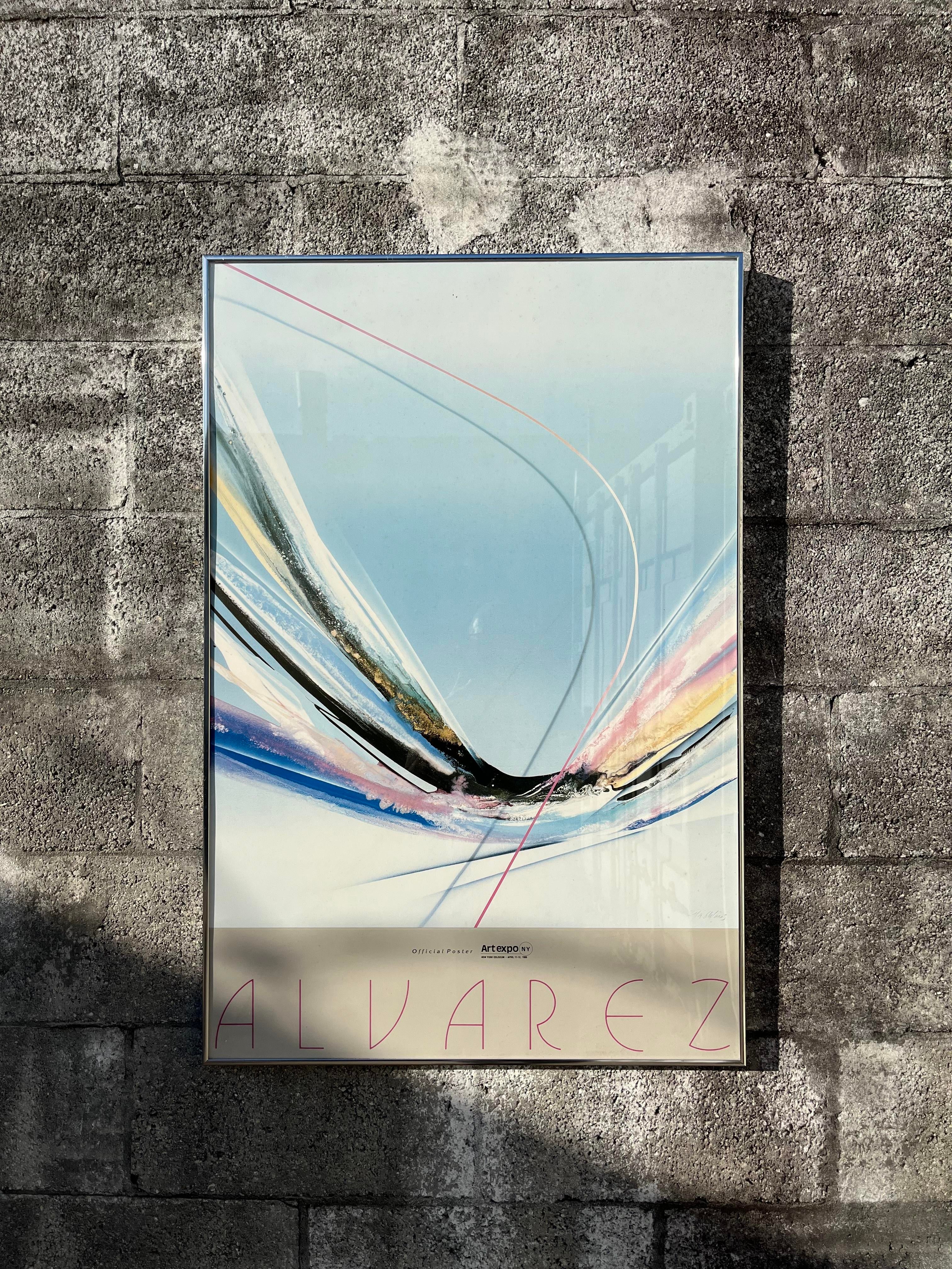 1985 Artexpo New York Framed Official Poster by Venezuelan Artist