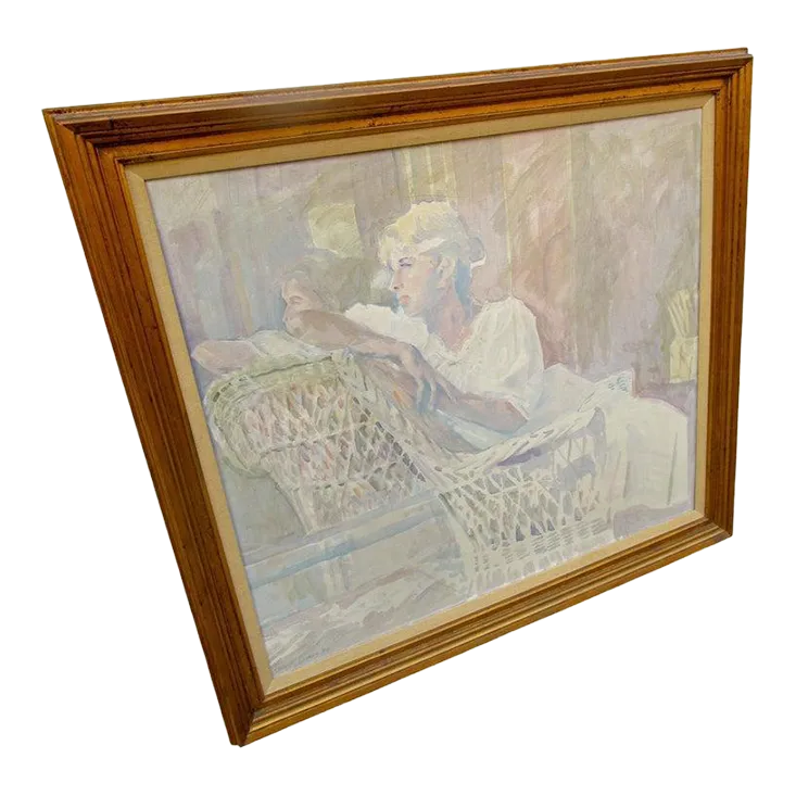 Impressionist Painting Titled Nancy By Savannah Georgia Artist Myrtle 