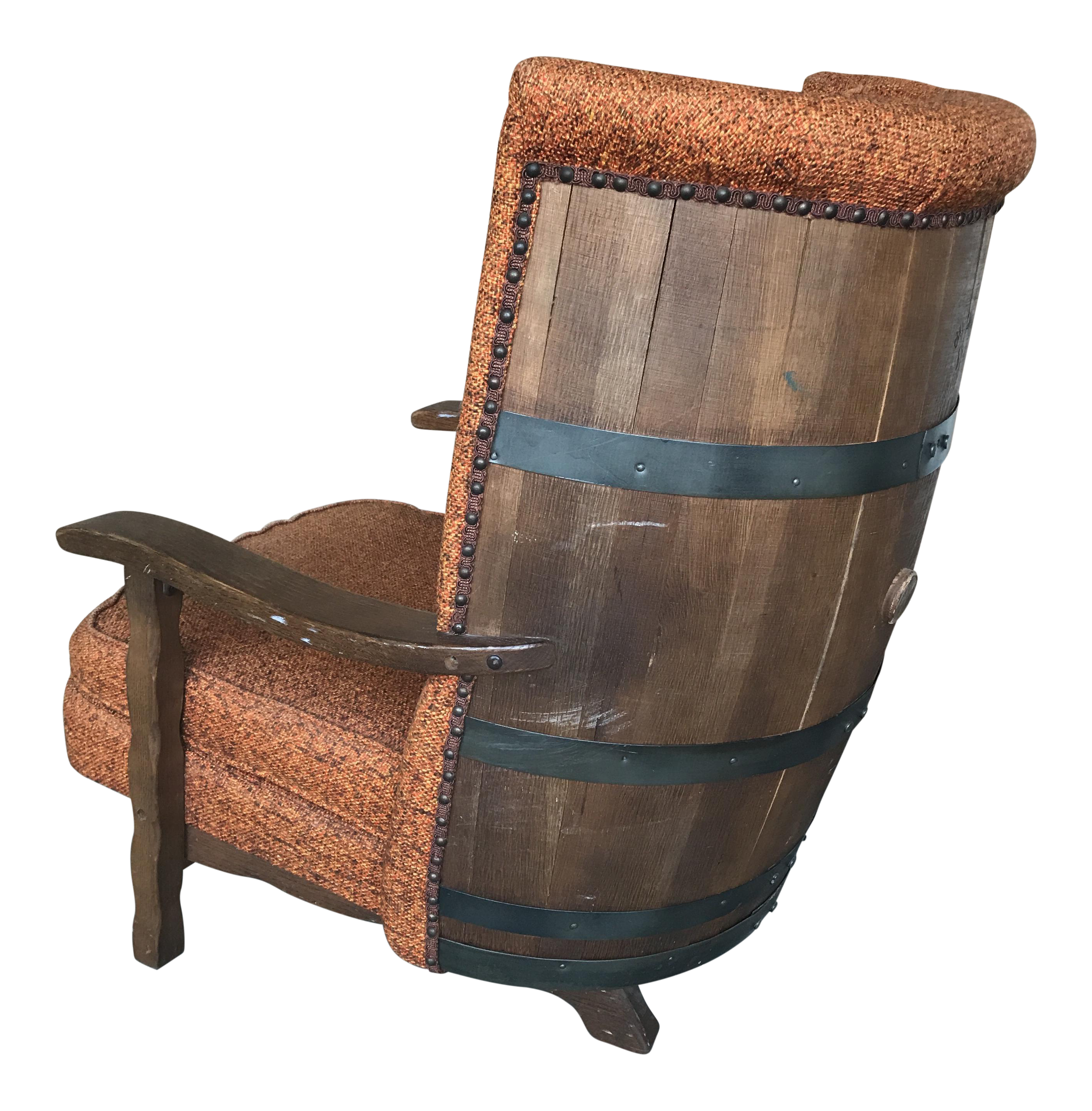 Vintage Bourbon Whiskey Barrel Chair Chairish