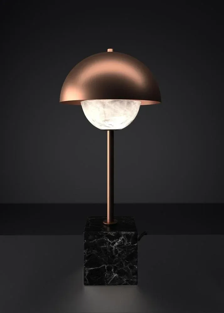 Apollo Table Lamp in Copper by Alabastro Italiano