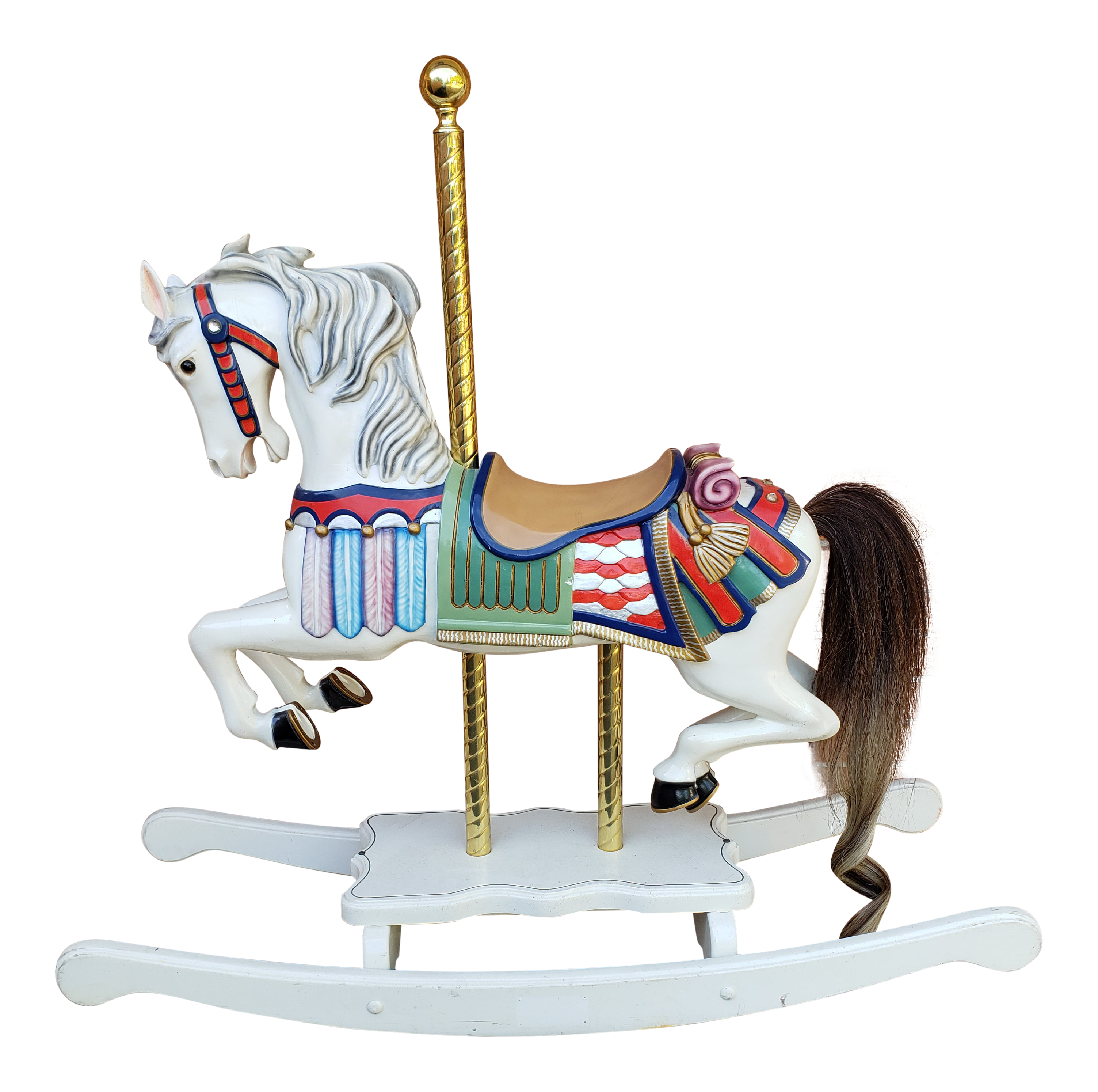 s & s wood carvers rocking horse