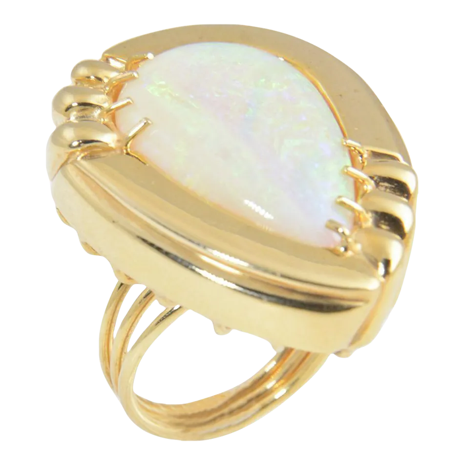 Vintage Opal Cocktail Rings Chairish