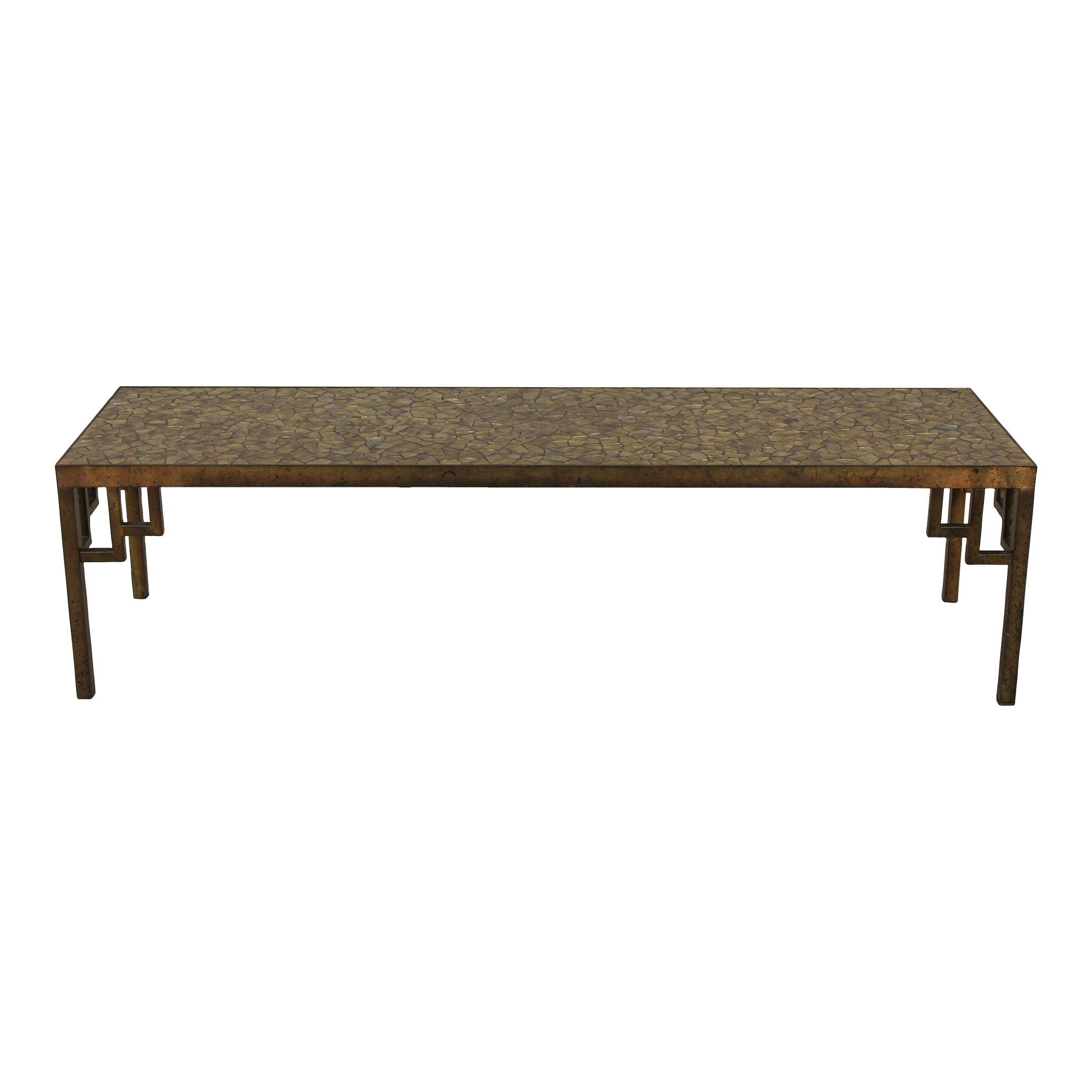 Mid Century Modern Brass Base Glass Top Coffee Table Chairish