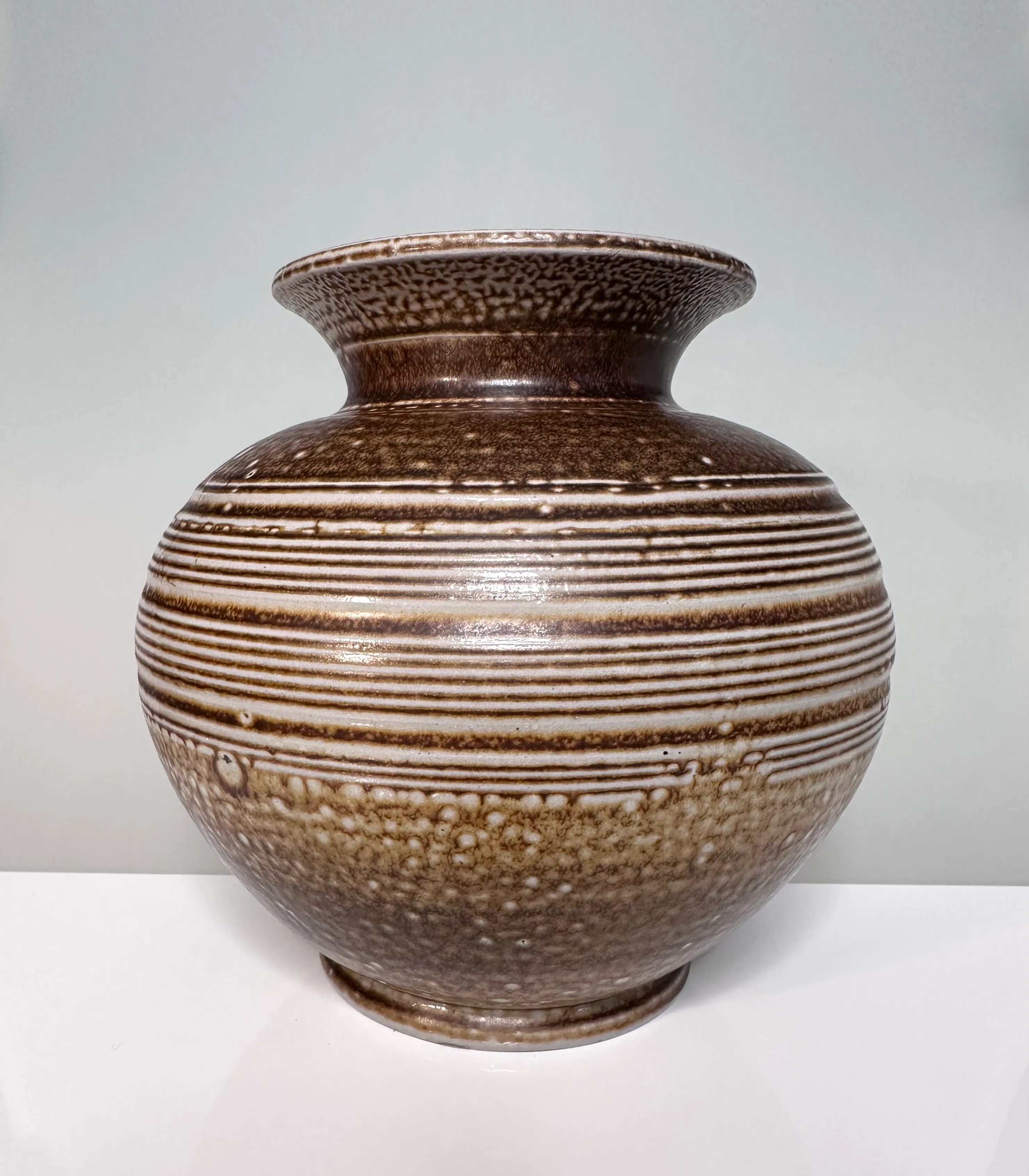 Large Hand-Crafted Ceramic Art Vase from Wekara, 1960s