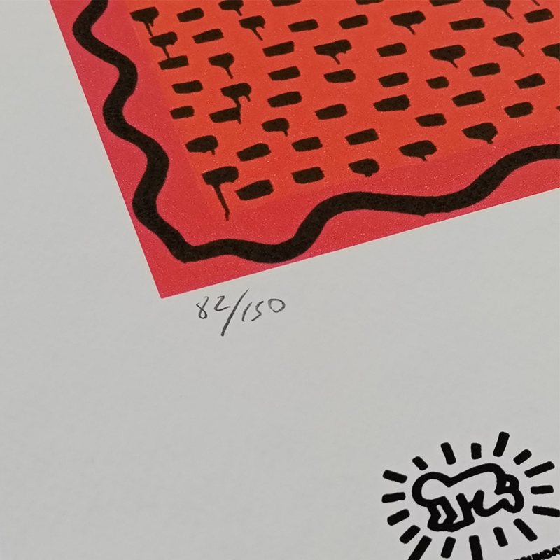 After Keith Haring, Composition, Limited Edition Lithograph, 1990s