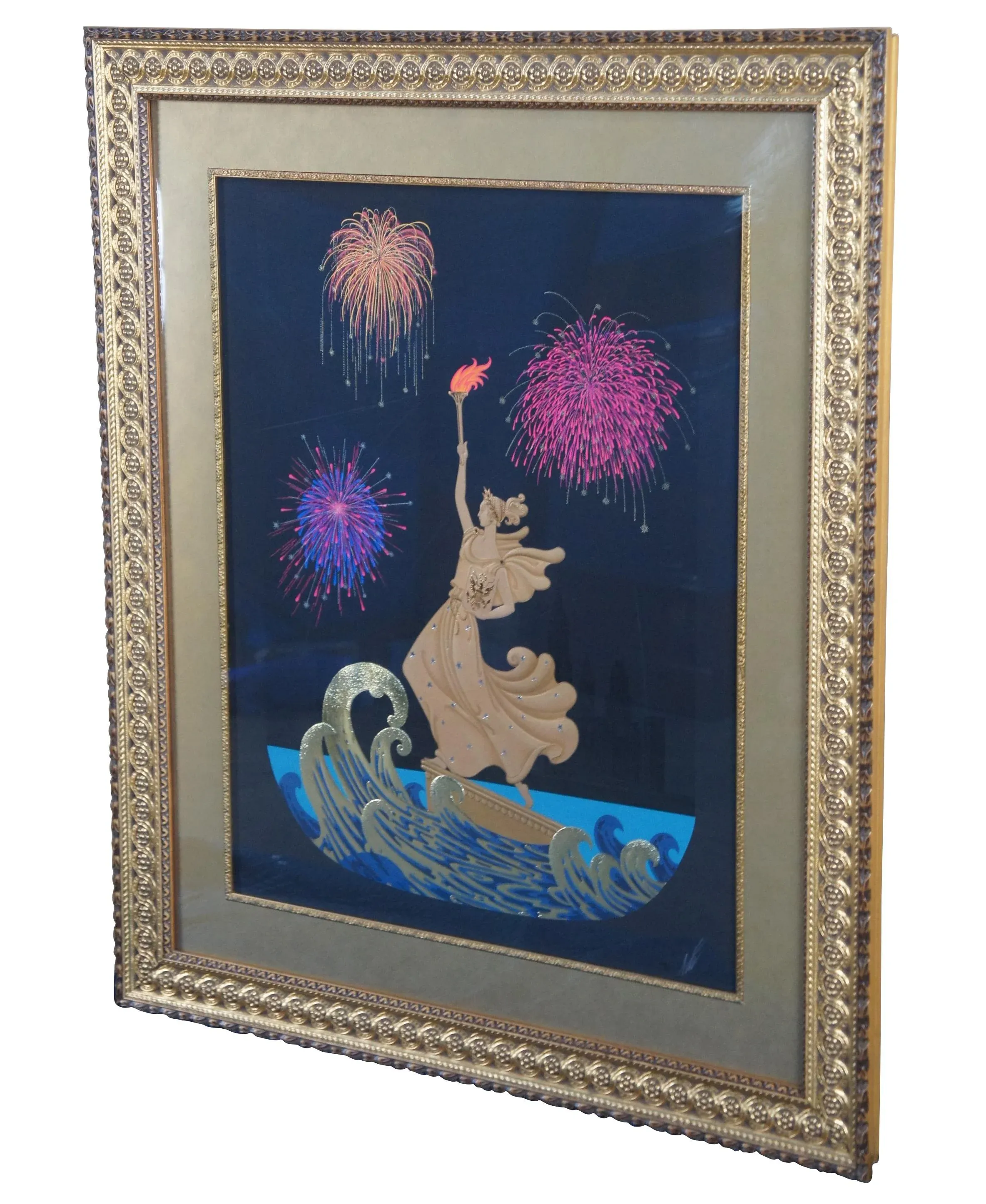 Erte 【Sunrise 】1992  lithograph60限定 ERTE 1979 L'AMOUR Gold Mirage Edition Offset Lithograph