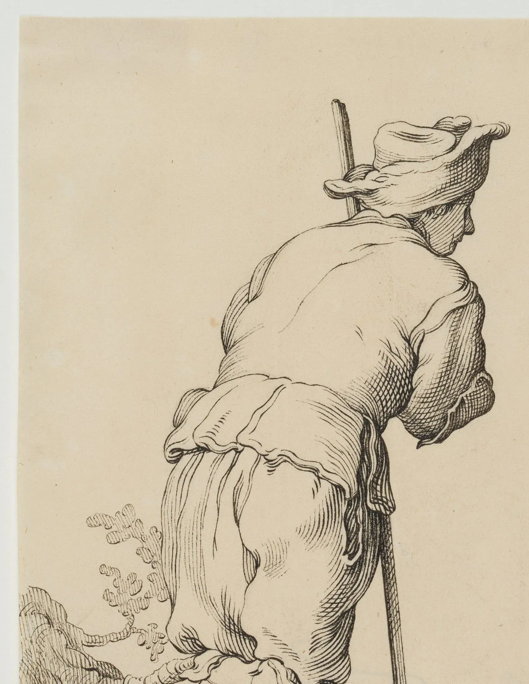 Johann Heinrich Wilhelm Tischbein, Shepherd with a Stick, 1790, Drawing