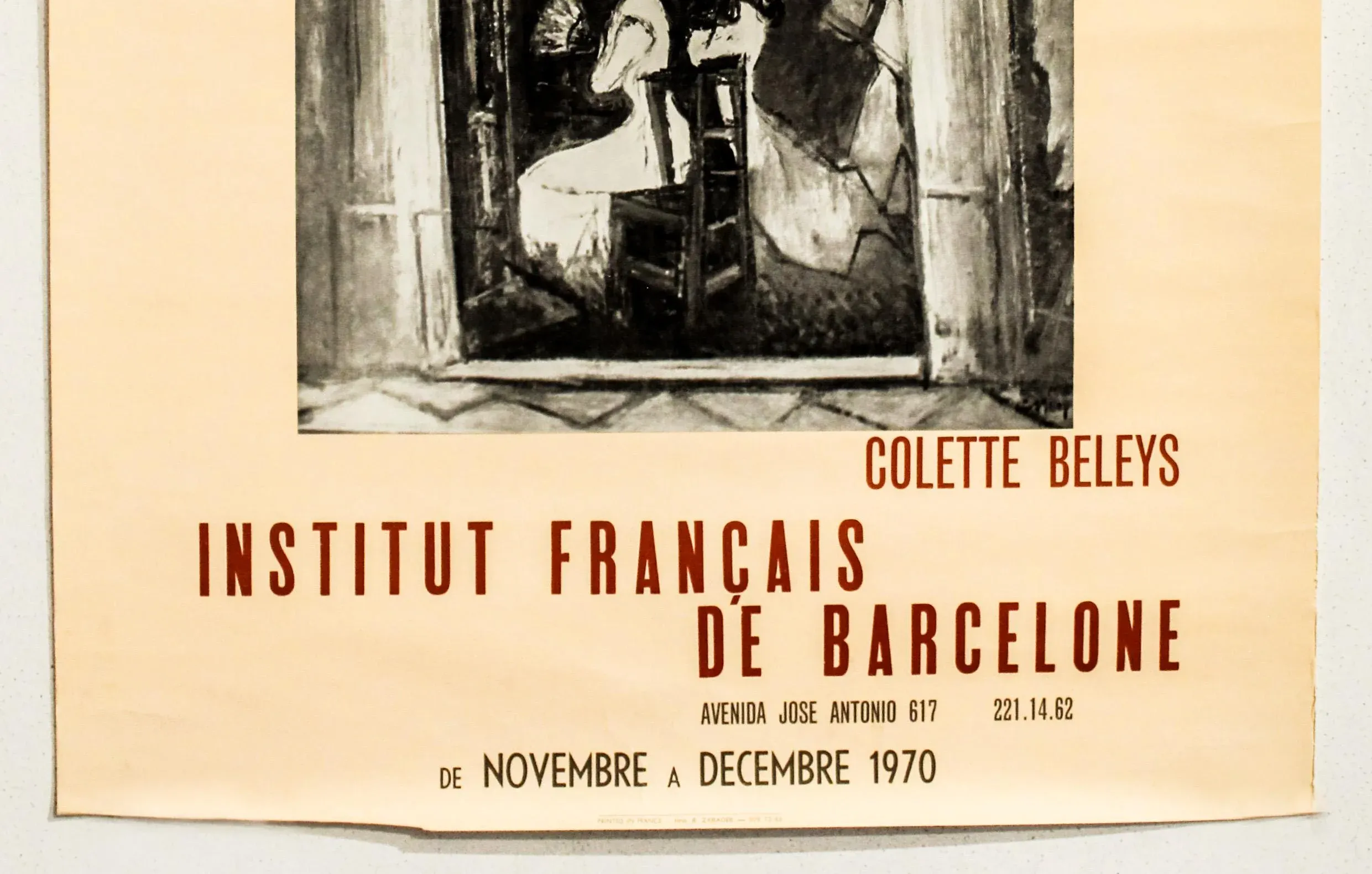 1970 Spanish Exhibition Poster, Peintures d\'Espagne - Colette Beleys