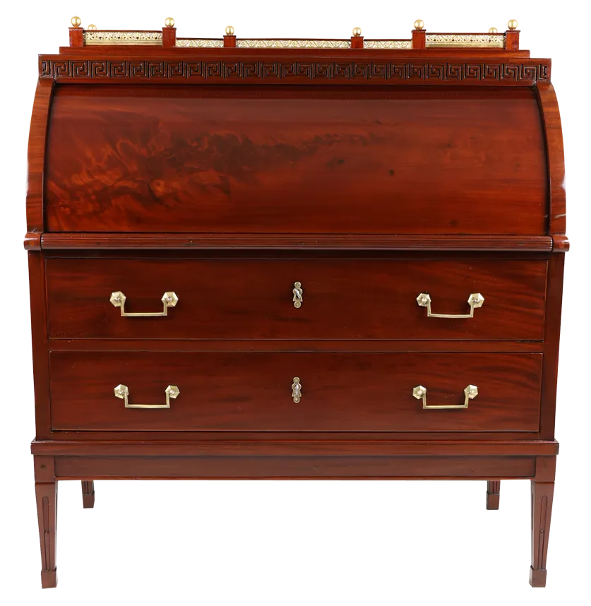 Empire Cylinder Secretaire in Mahogany, 1810