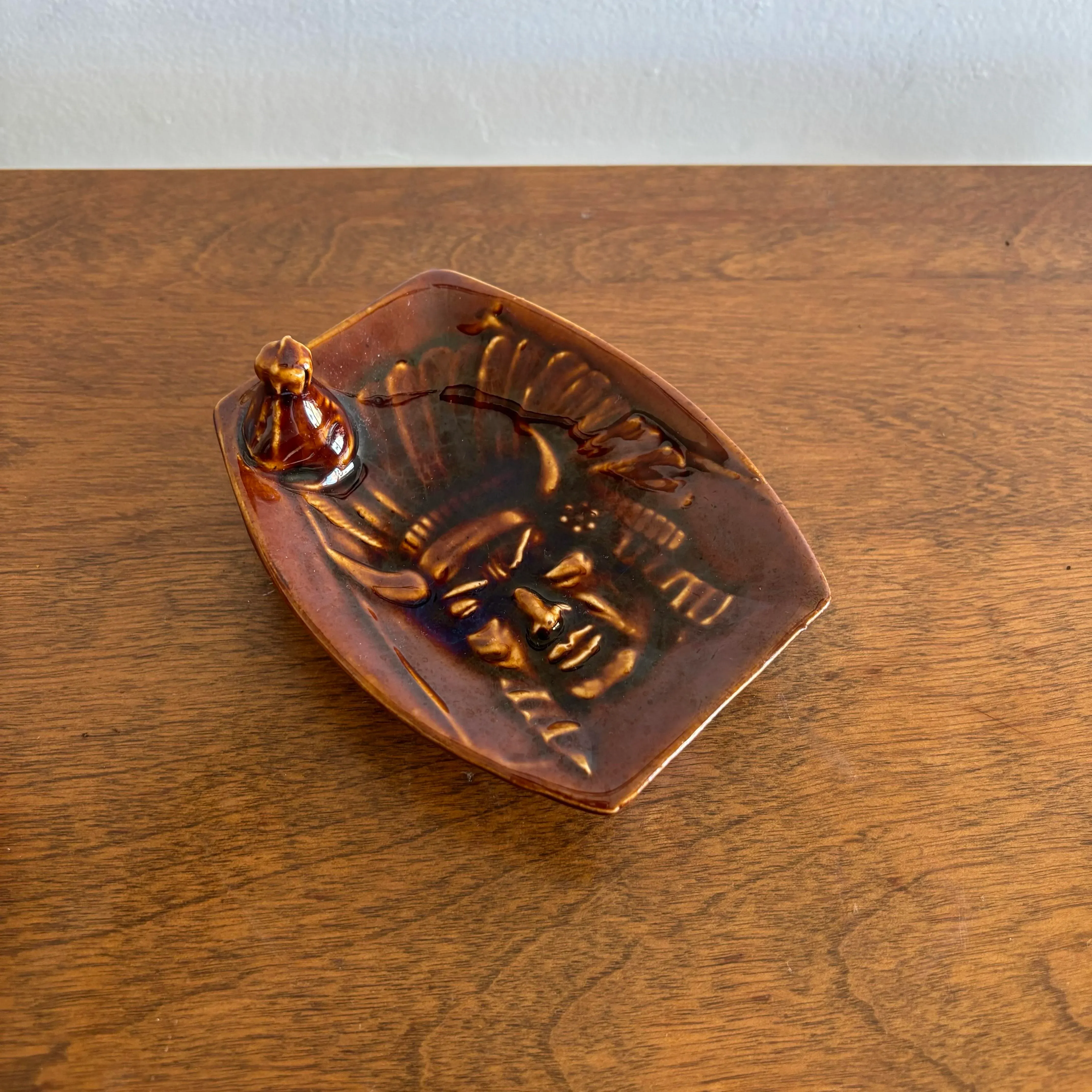 その他 Native American Thunderbird Ashtray Vintage Native American
