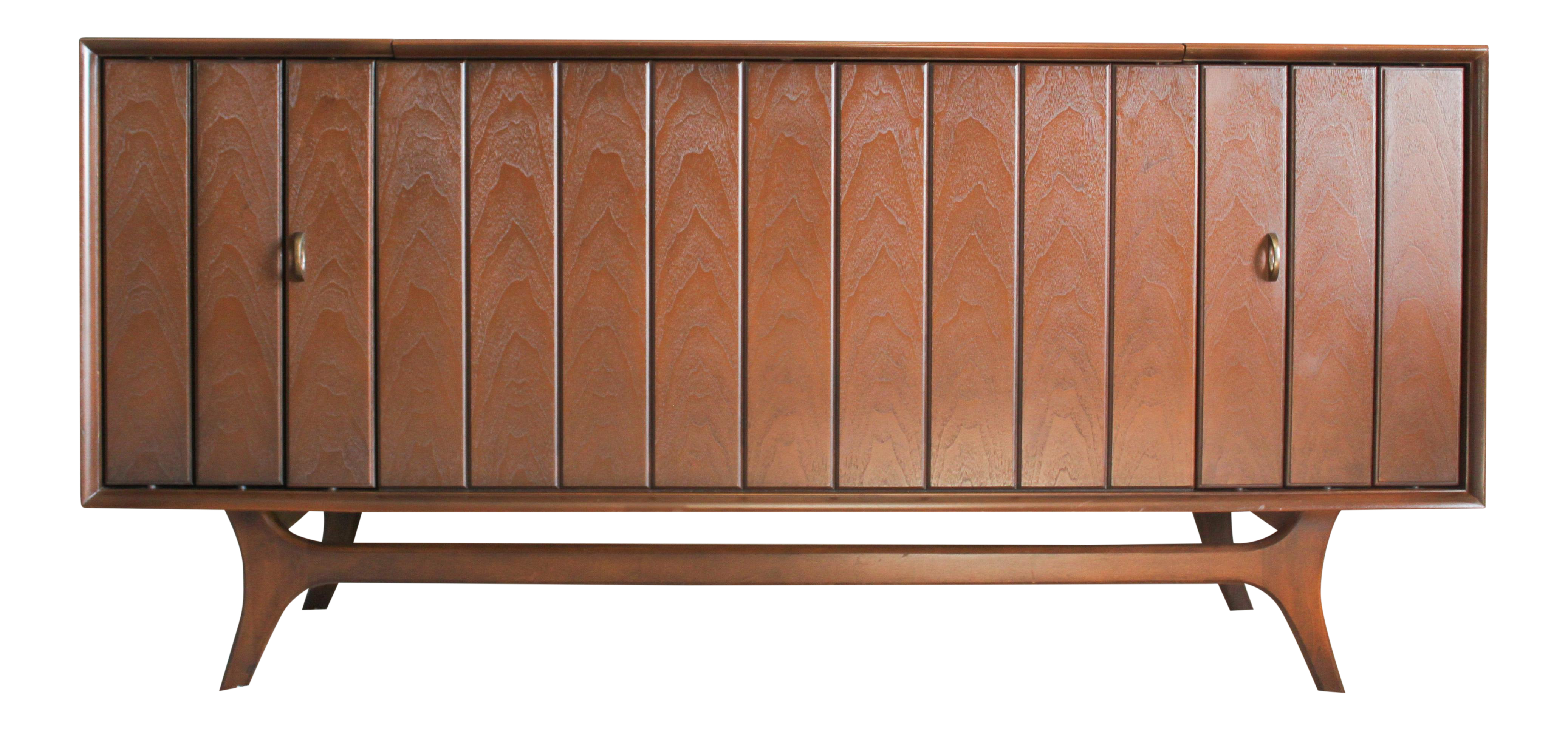 1960s Danish Modern Zenith Walnut Record Player Chairish