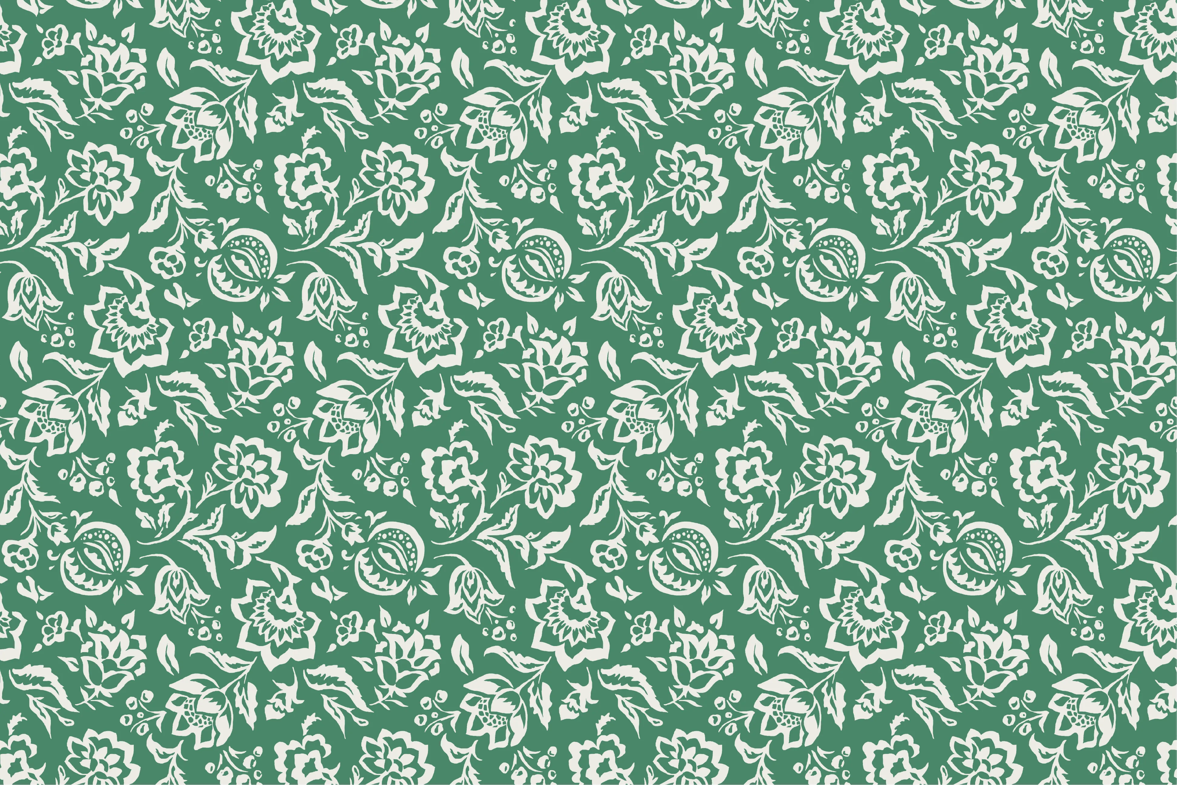 Hampton Court Forest Green Fabric by the Yard