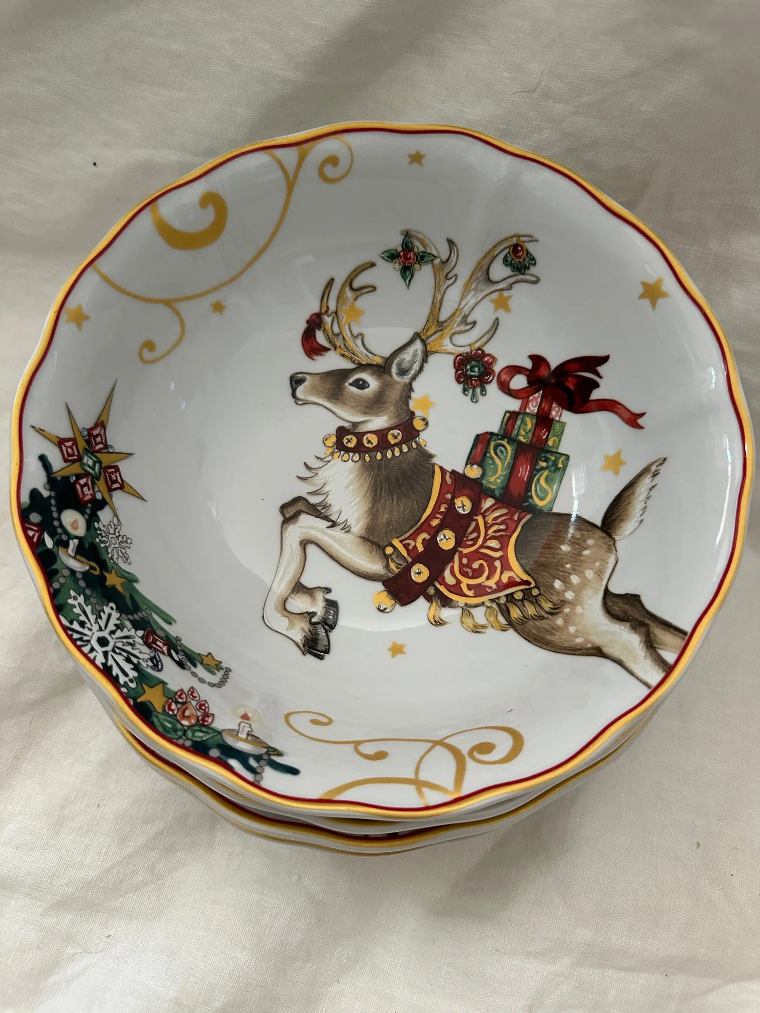Williams sonoma christmas plates cheap
