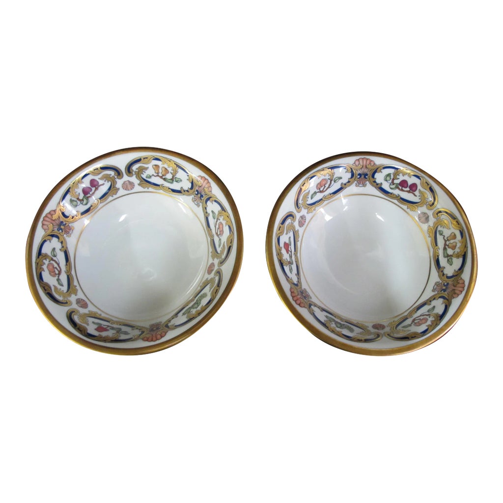 Limoges France Cartier La Maison Du Prince Fruit Porcelain 6.25 