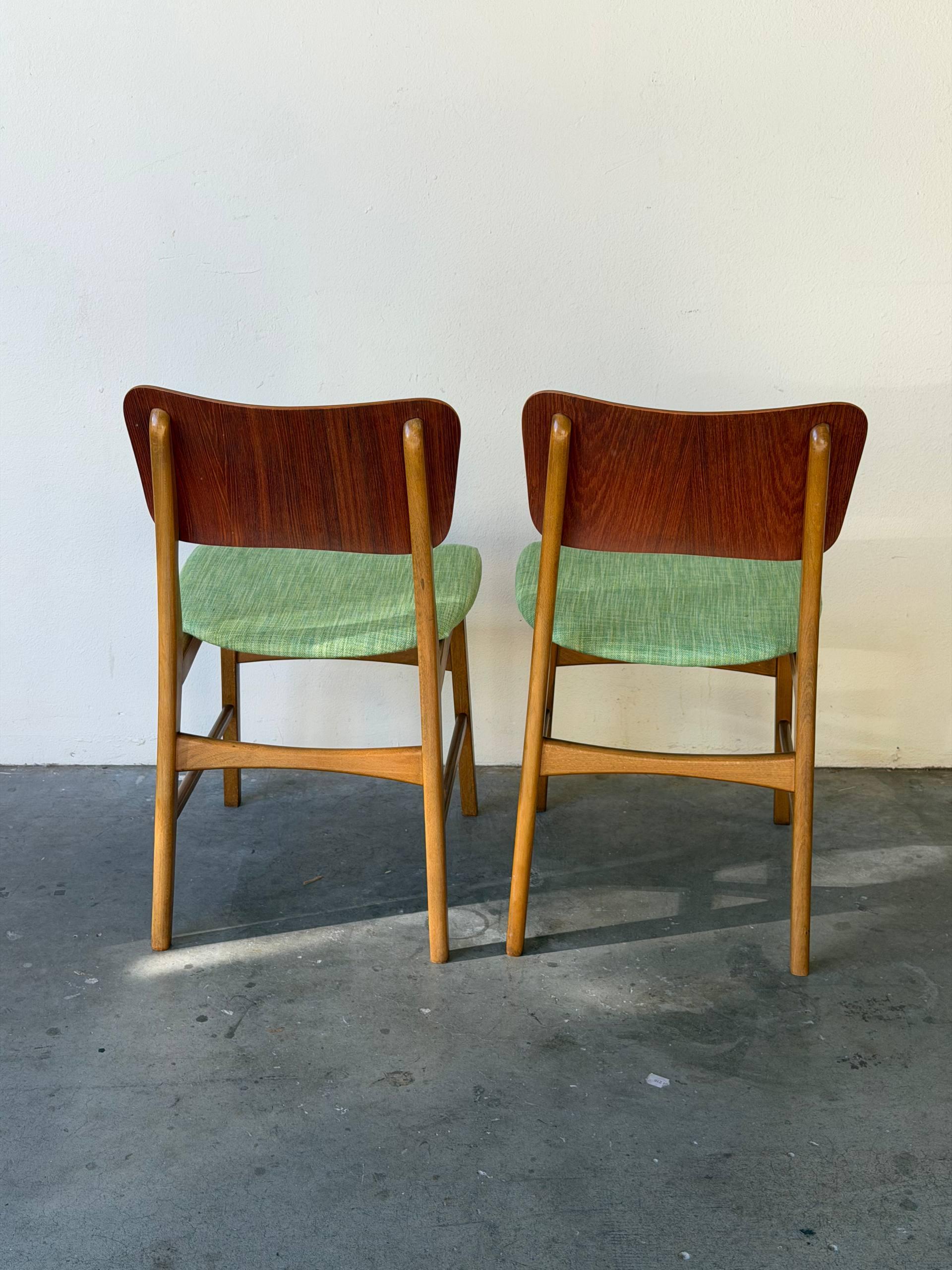 Set of 2 Teak Dining Chairs by Ib Kofod-Larsen for Christensen
