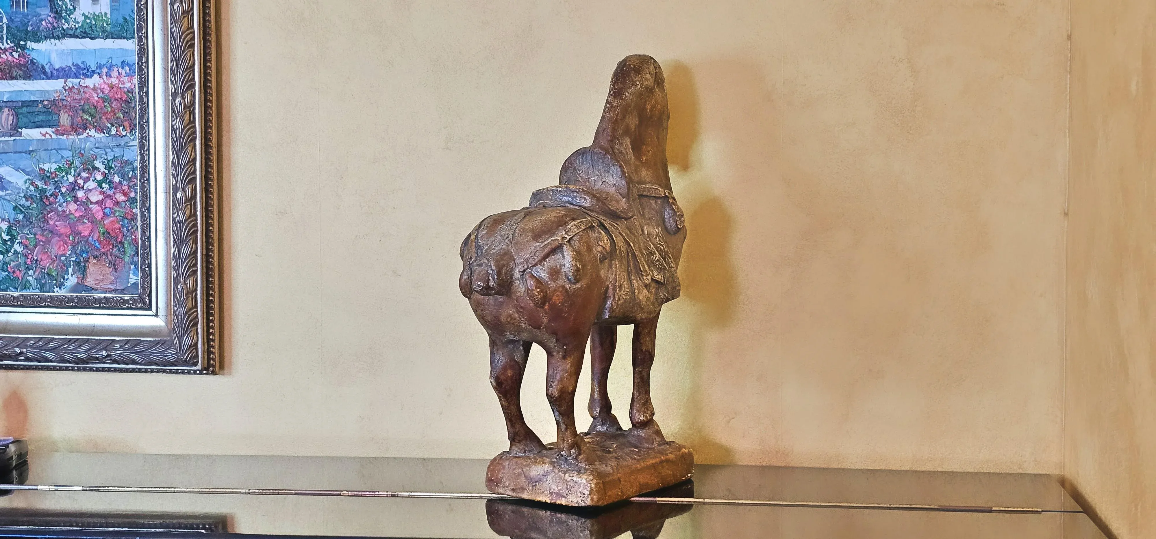 アメリカ　20年前　Attila's Original Repro　馬　彫刻 attila-tivadars-cast-stone-