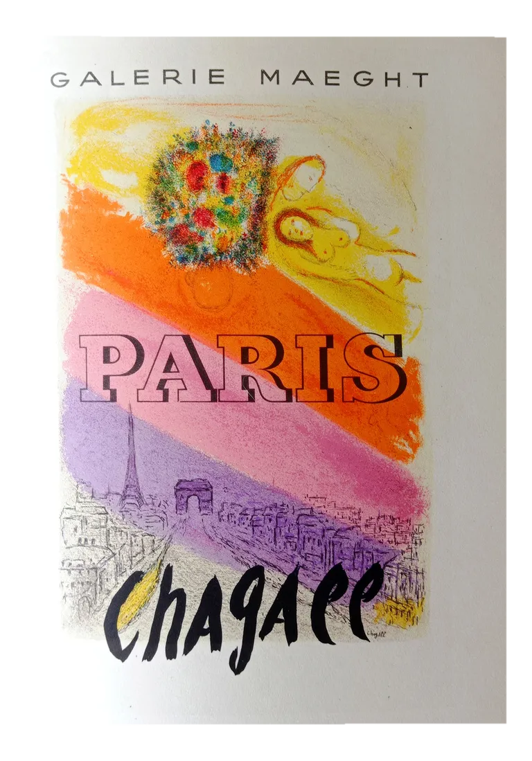 Exposition Maeght Paris Lithograph by Marc Chagall, 1959