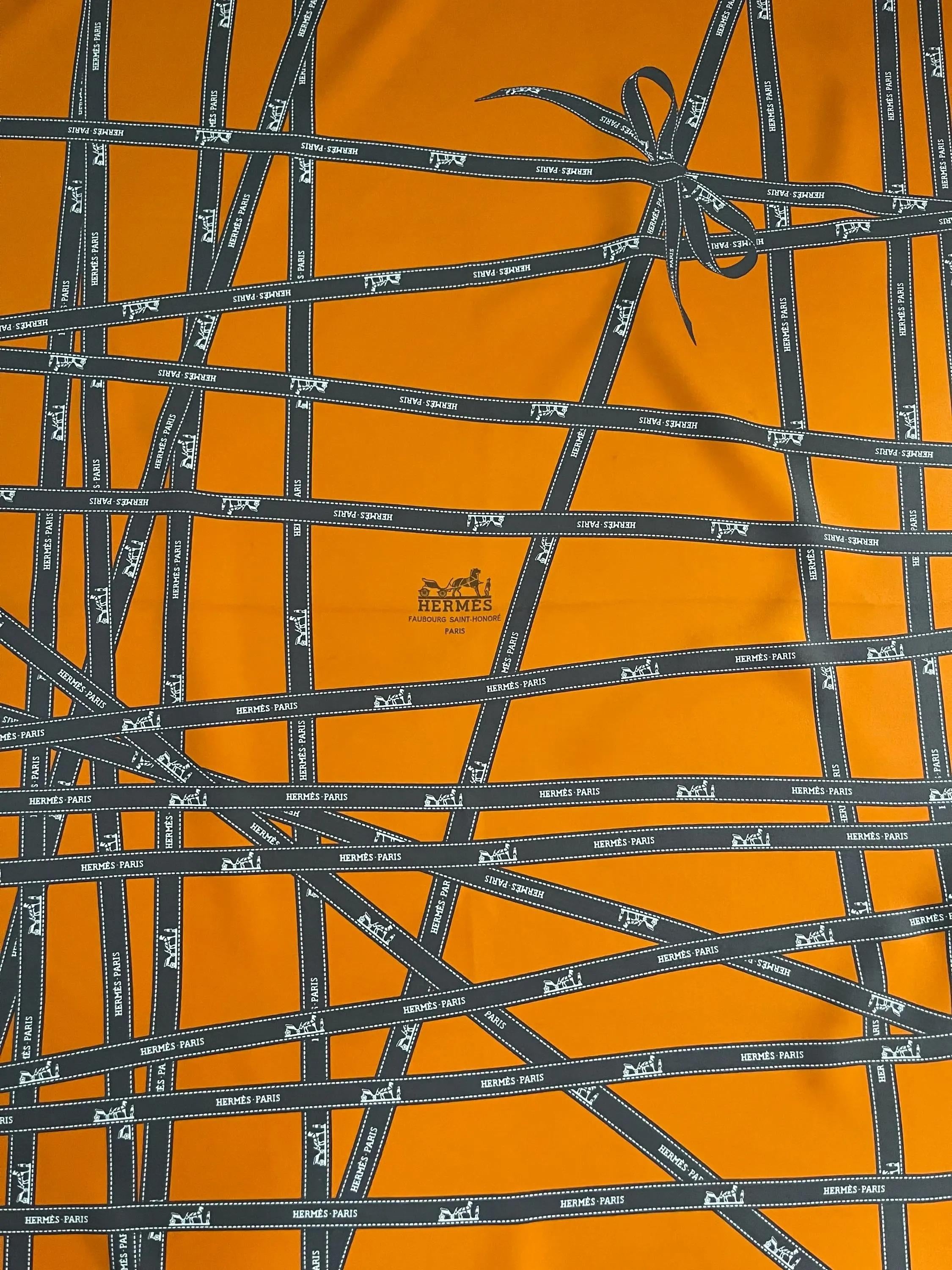 Hermès Silk Scarf “Ruban Bolduc” 1983 | Chairish