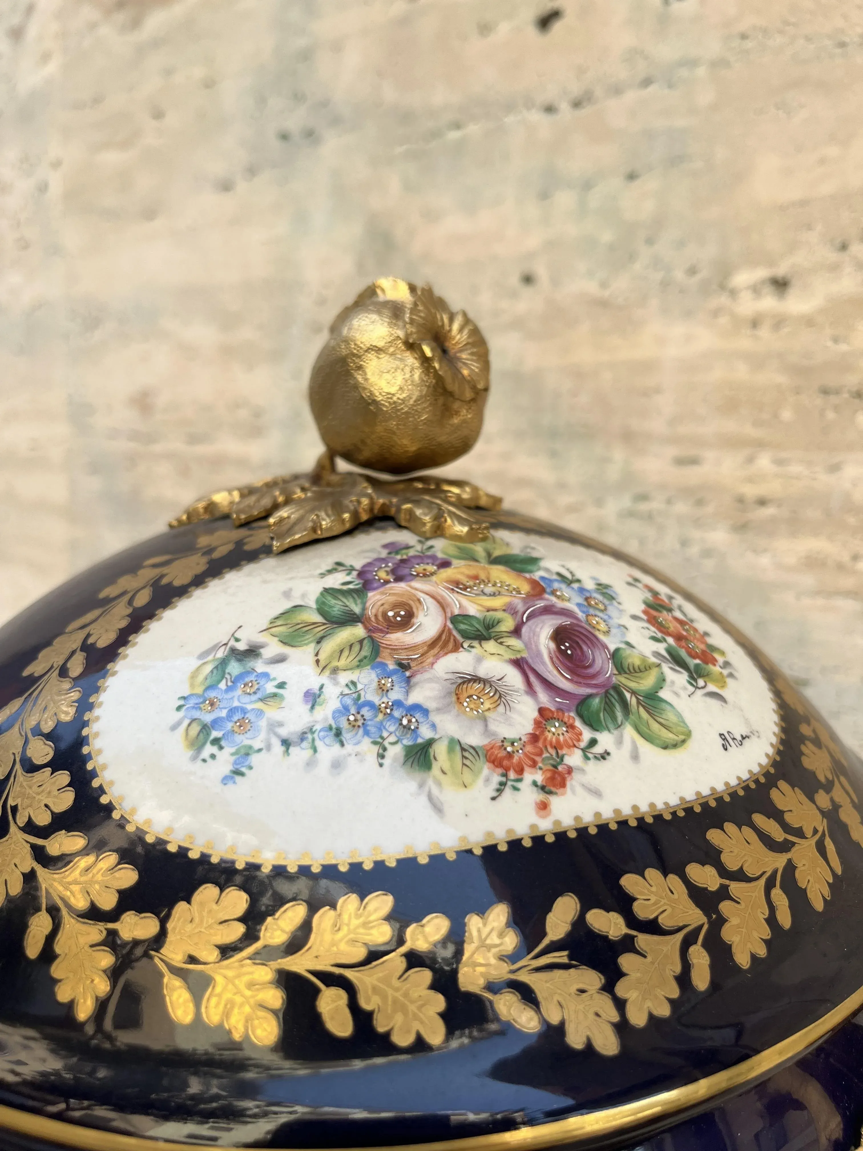 Vintage Ceramic with Lid, 1890s