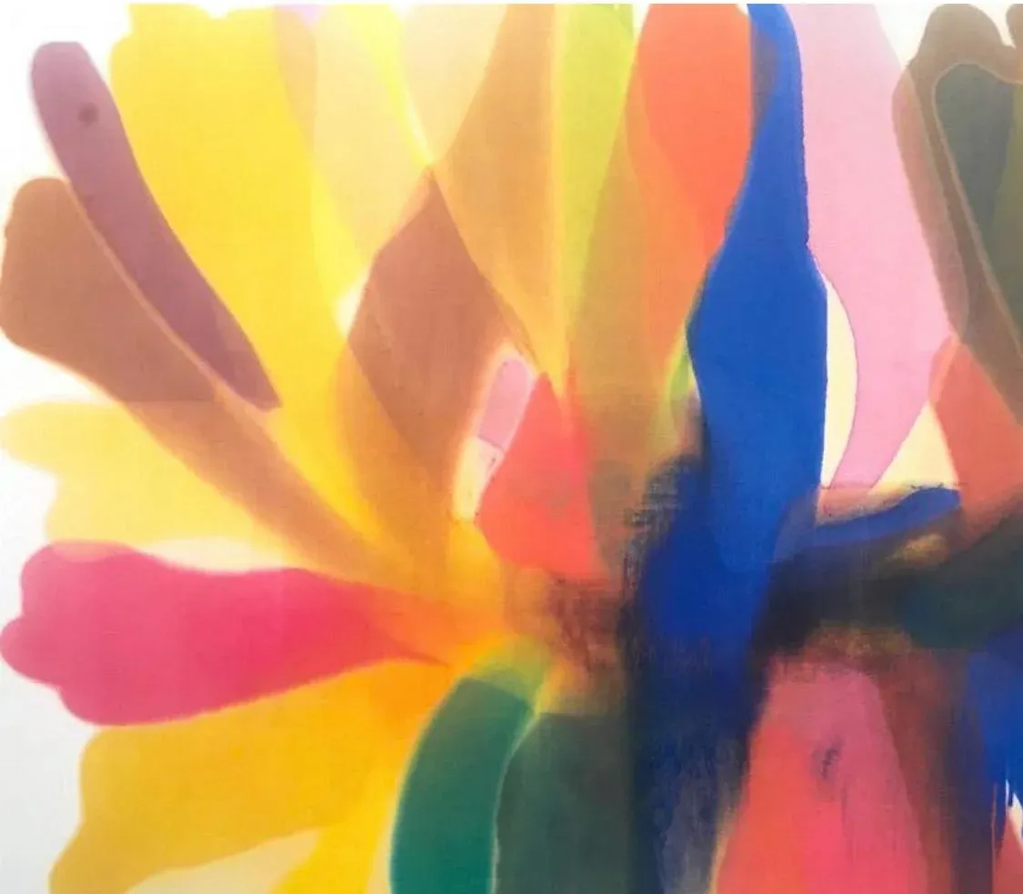 Sale 80s Vintage Original Morris Louis Exhibition Lithograph