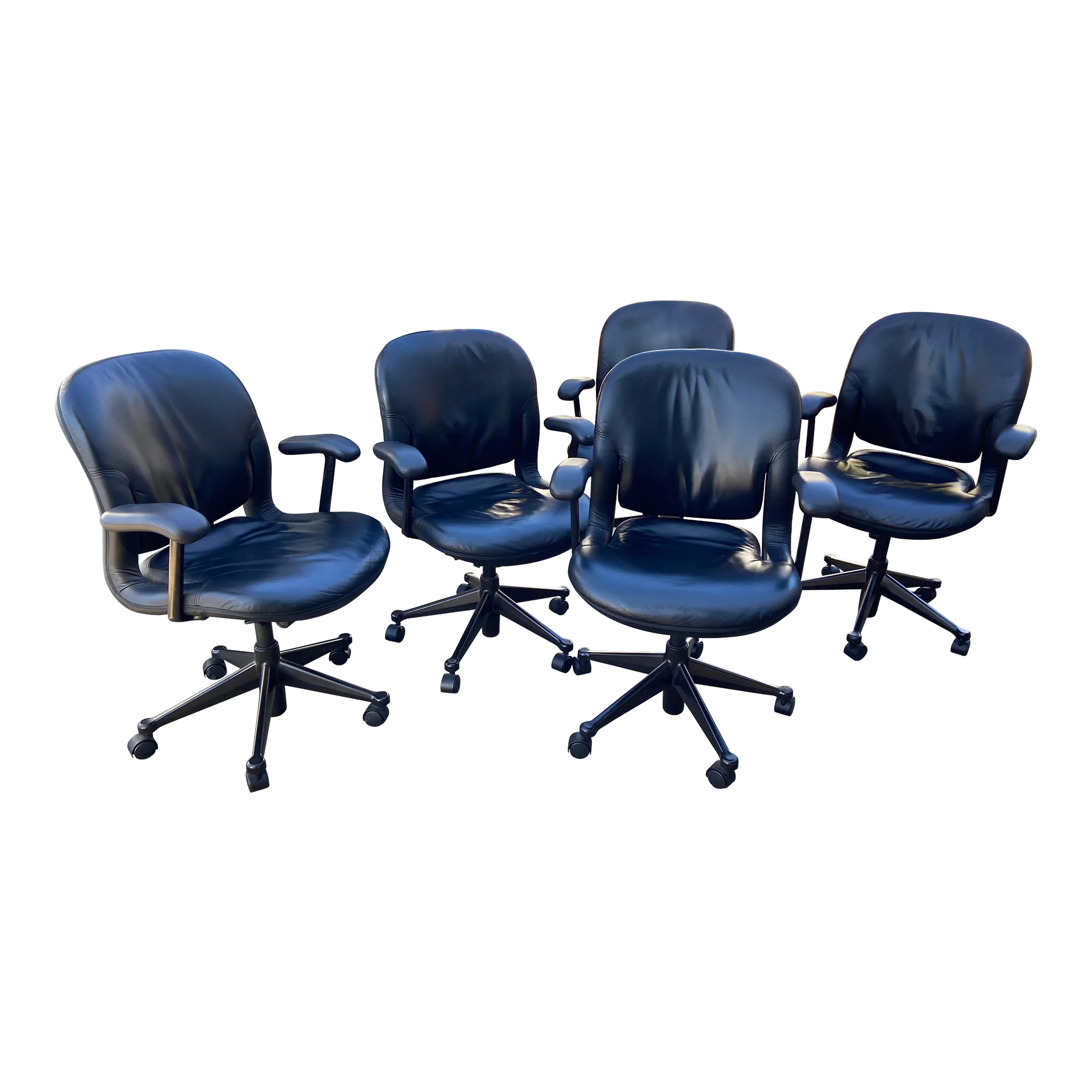 Vintage Herman Miller Conference Room Chairs Set of 5