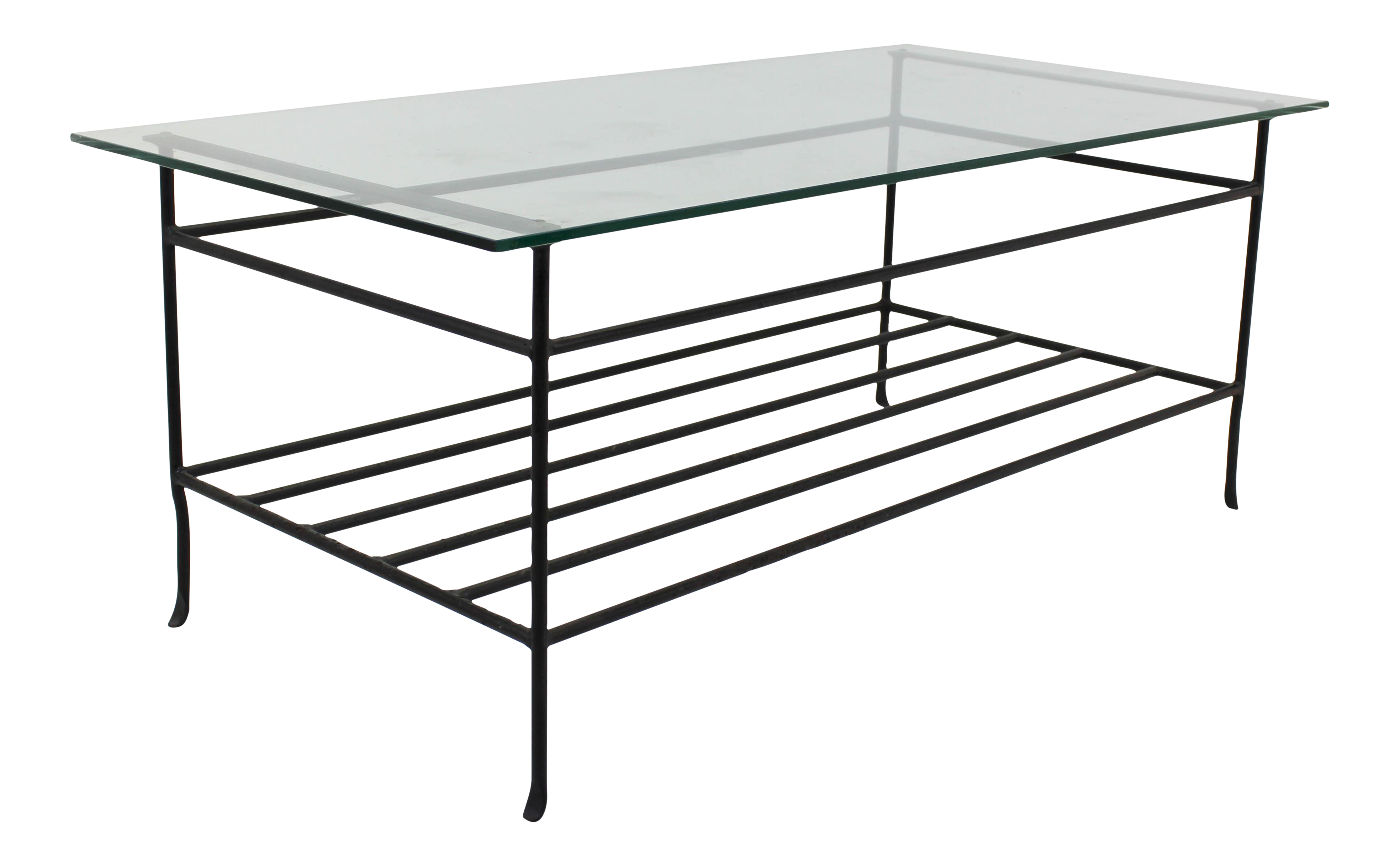 Vintage Black Metal Coffee Table Chairish