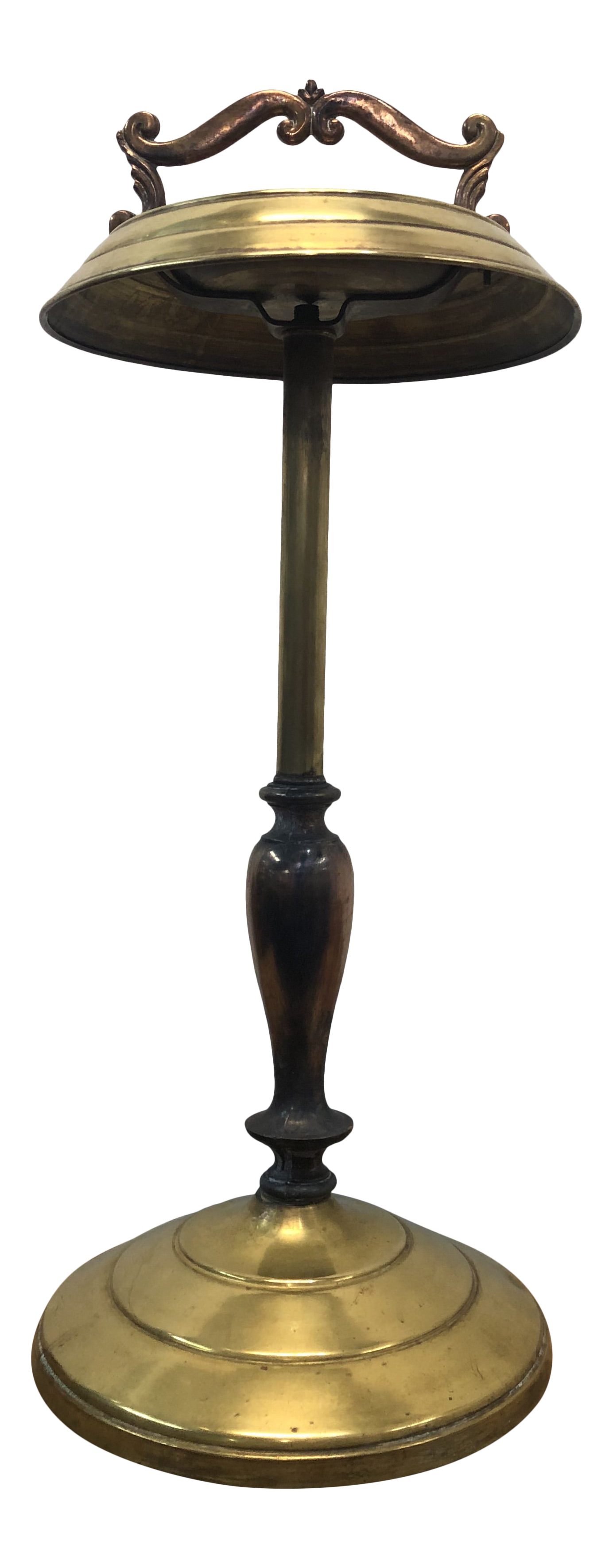 1950s BronzeBrass Ashtray Stand Chairish