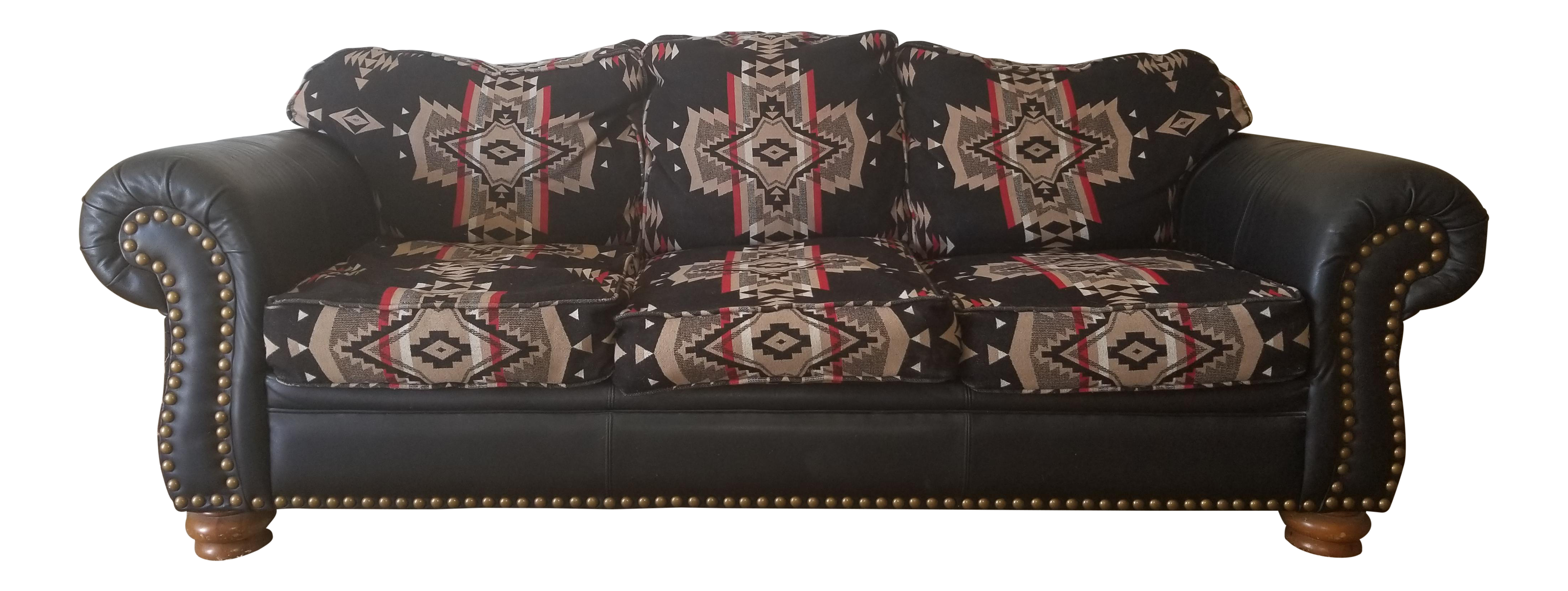 Pendleton Wool Santa Fe Style Southwestern Sofa Chairish