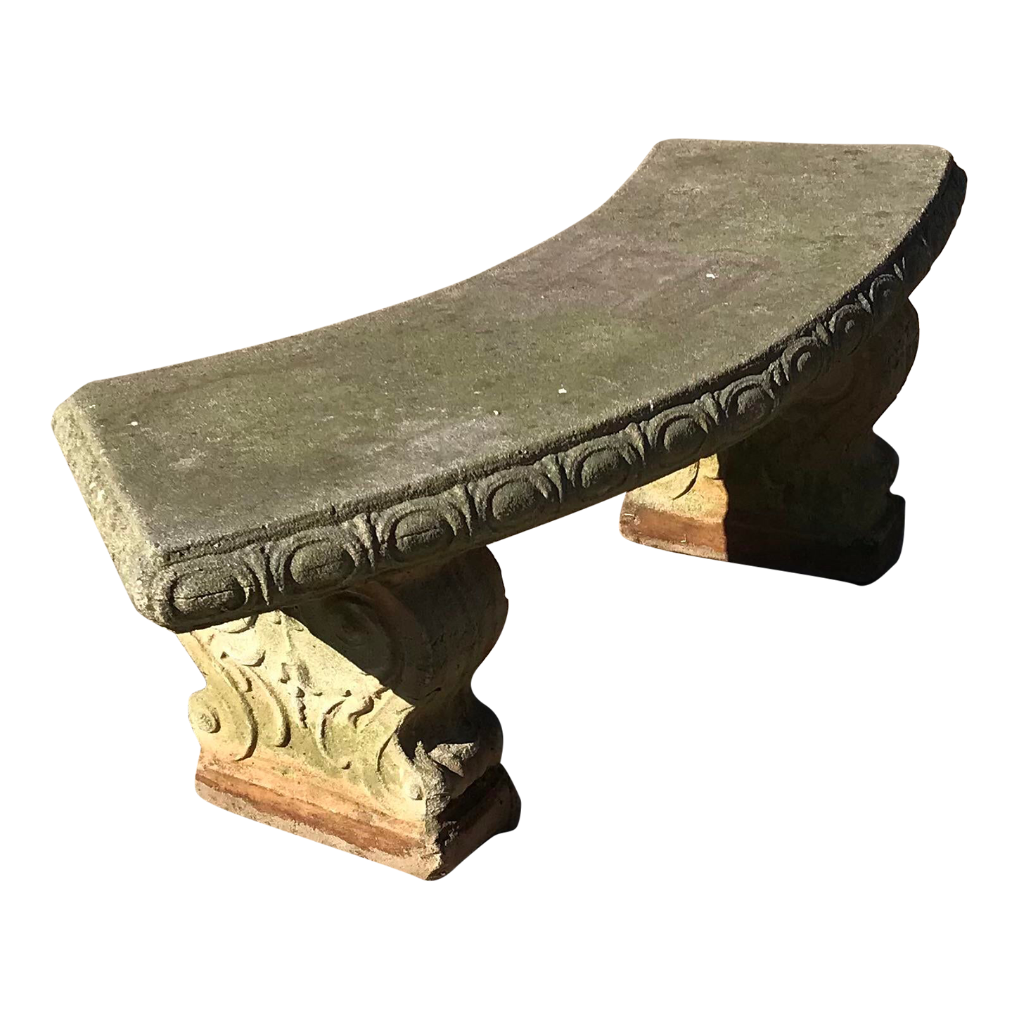 Vintage Concrete Garden Bench Chairish