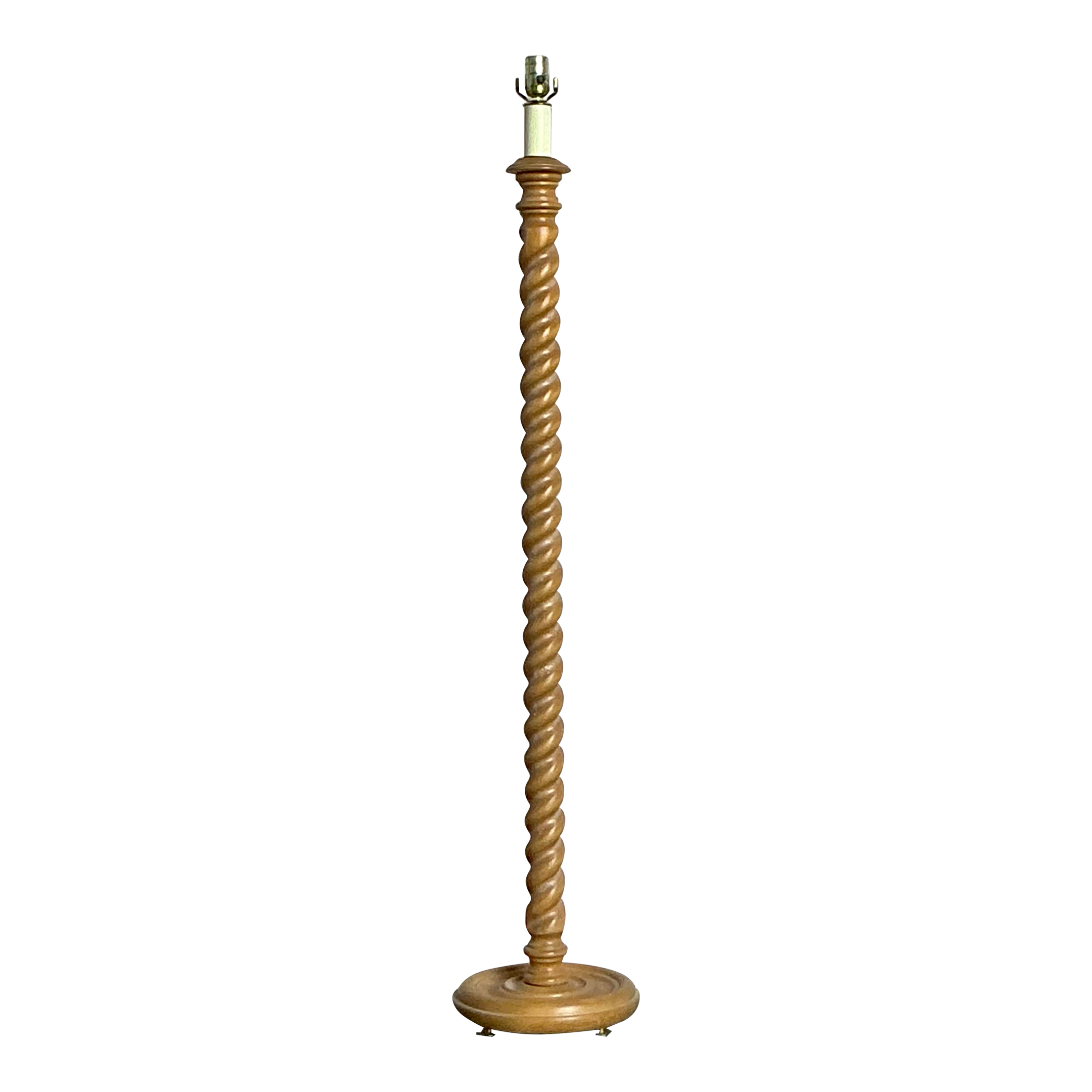 Vintage Boho Barley Twist Floor Lamp