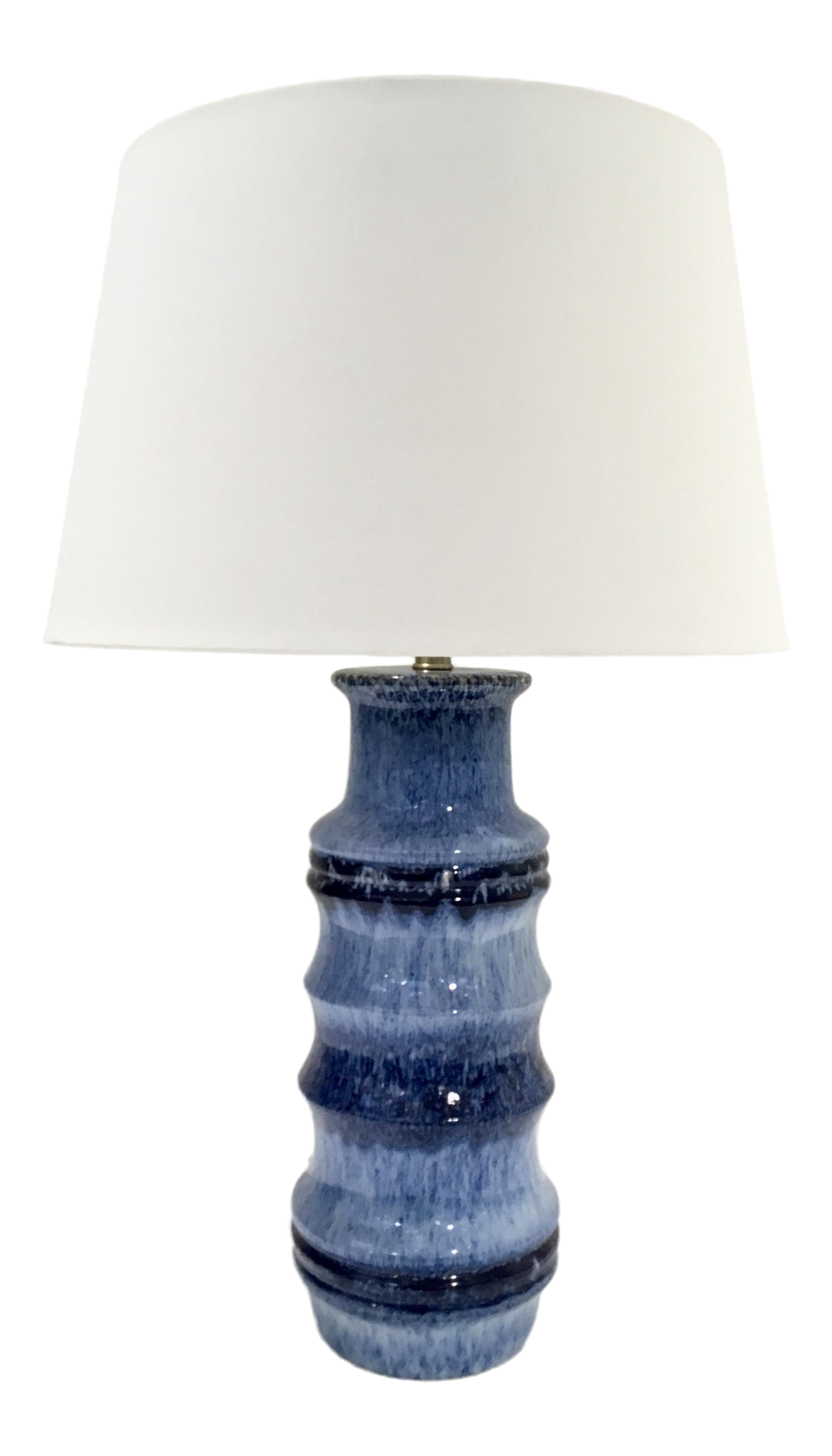 blue modern lamp