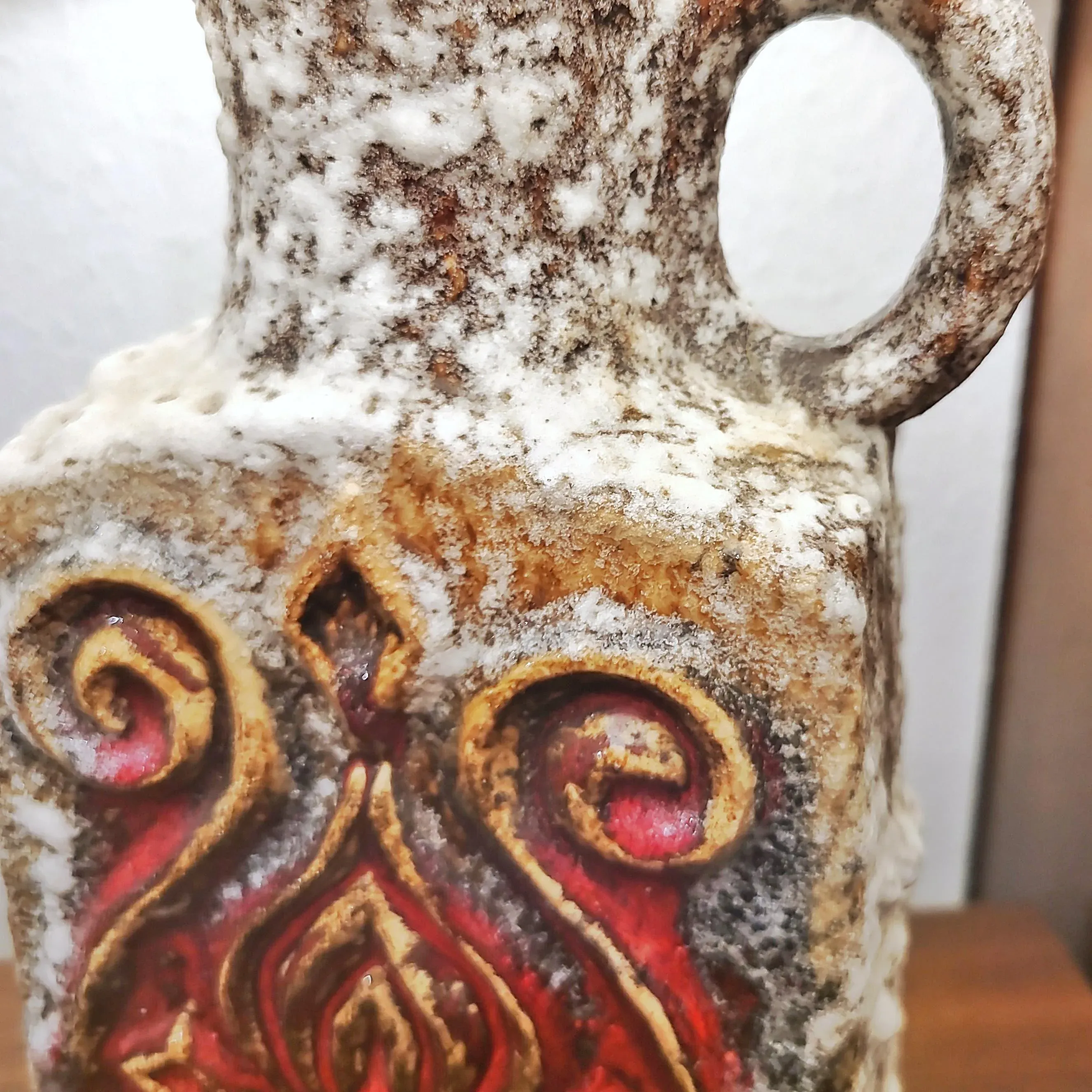 U-keramik fat lava ファットラバ ミッドセンチュリー ü-Keramik Fat Lava Table Lamp With Period Shade | Chairish