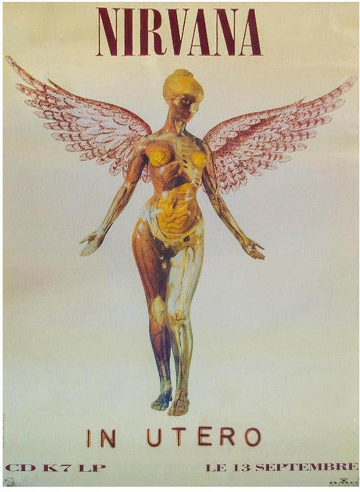 1993年NIRVANA◇IN UTEROプロモーション当時物非売品ポスターUS 1993's