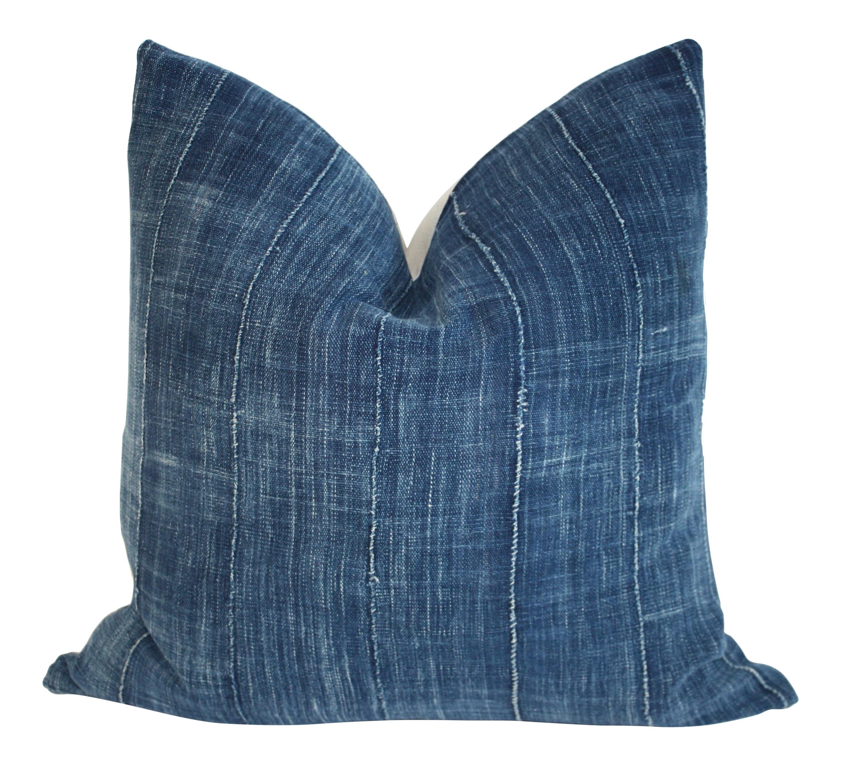 Vintage African Indigo Textile Pillow Chairish