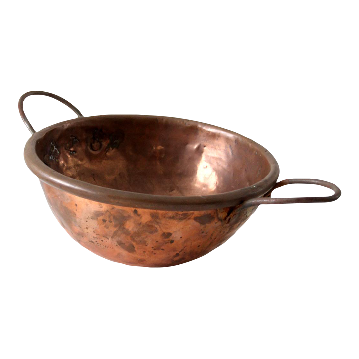 Antique Copper Chocolate Pot