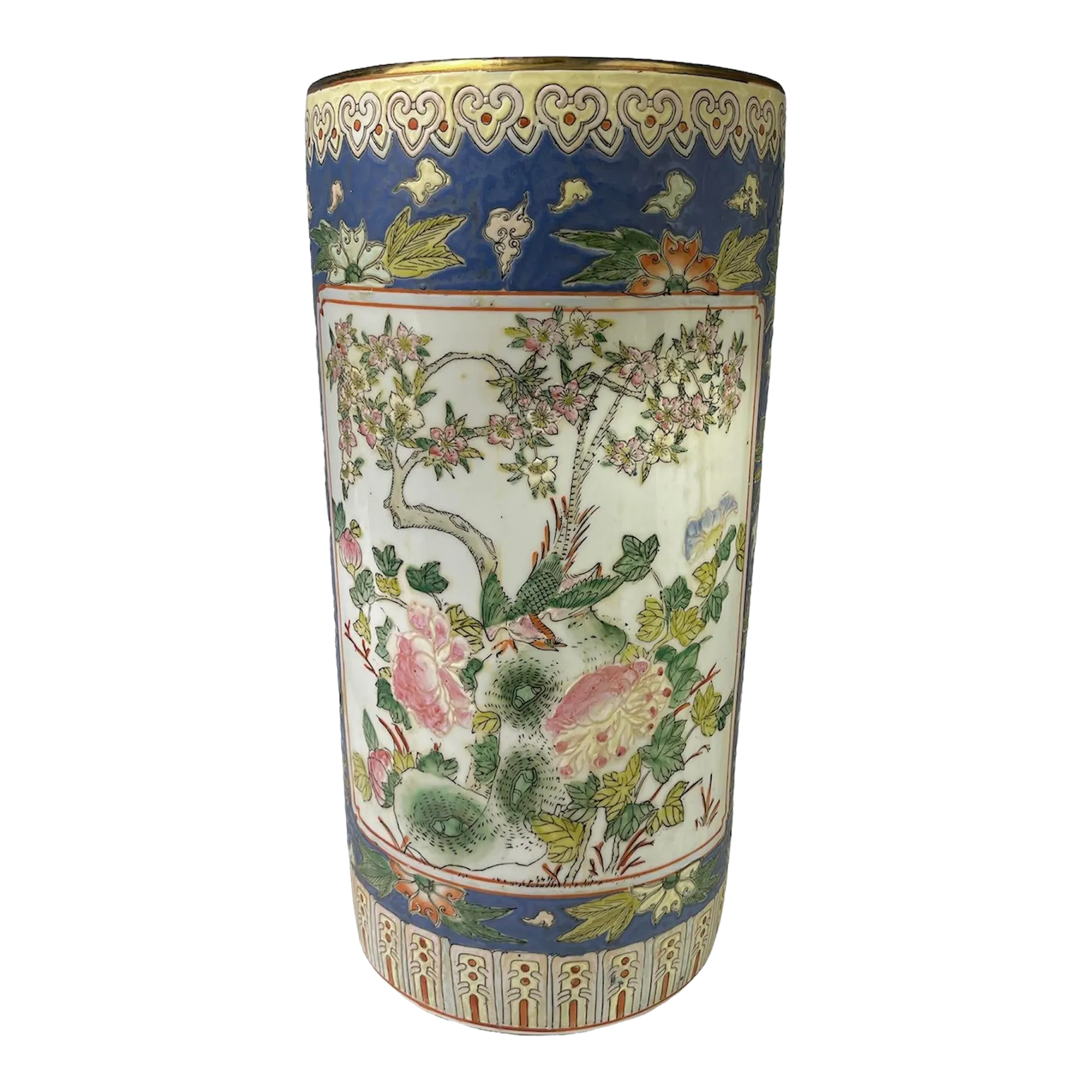 Vintage Chinese Porcelain Umbrella Stand Chairish